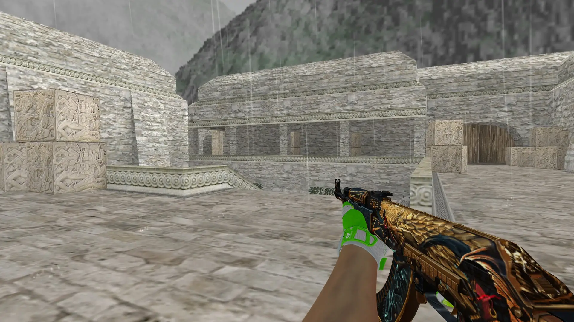 AK-47 — Hedge Maze and Fracture Case Pack — de_aztec (first person)