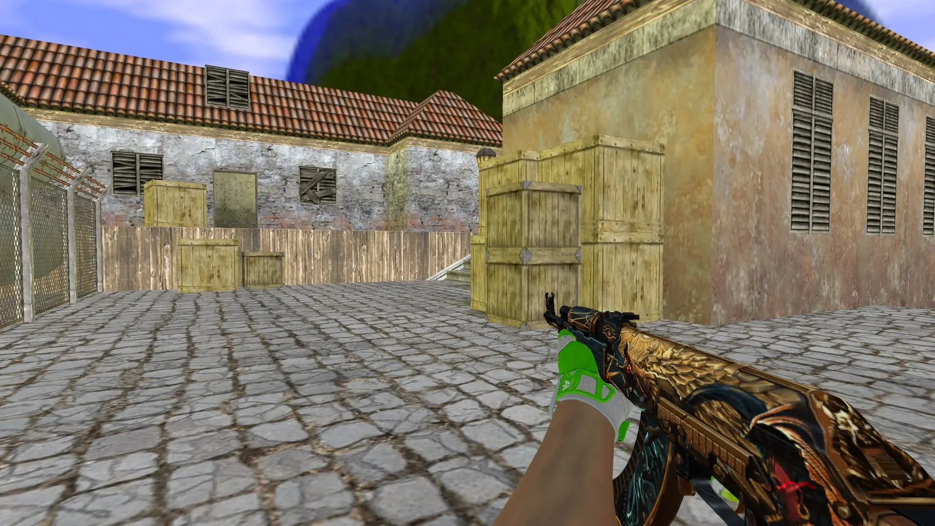 AK-47 — Hedge Maze and Fracture Case Pack — de_inferno (first person)