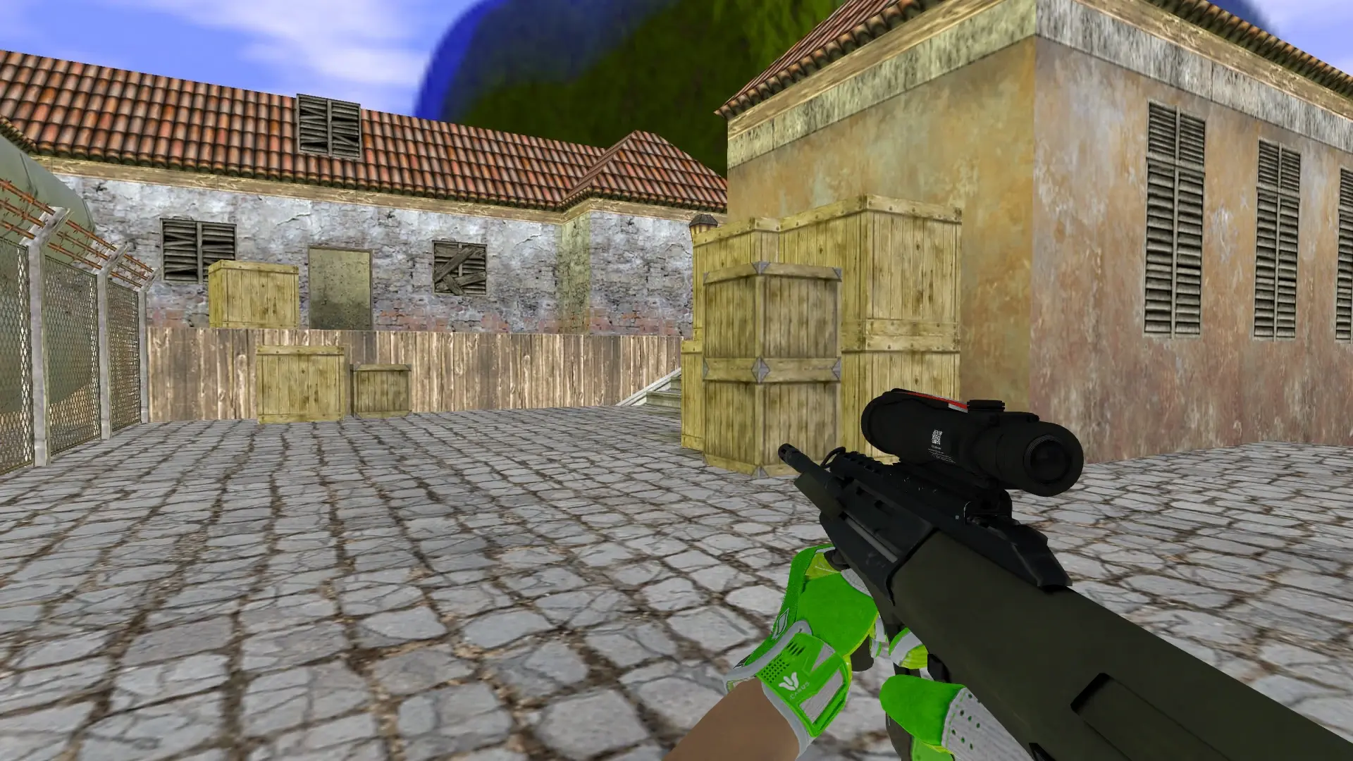 AUG — Hedge Maze and Fracture Case Pack — de_inferno (first person)