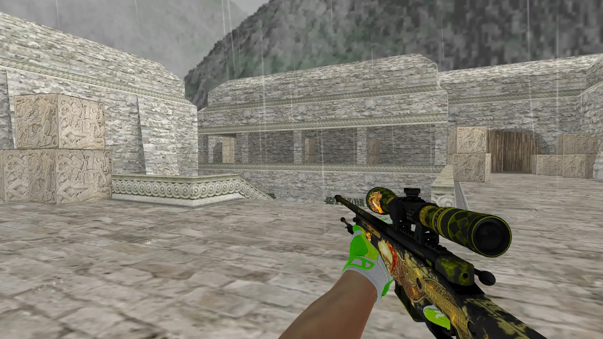 AWP — Hedge Maze and Fracture Case Pack — de_aztec (first person)