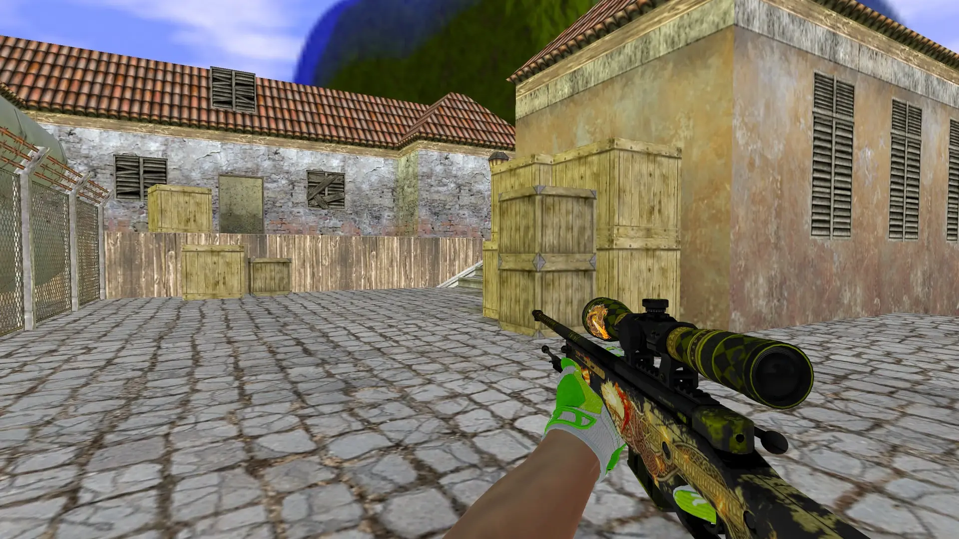 AWP — Hedge Maze and Fracture Case Pack — de_inferno (first person)