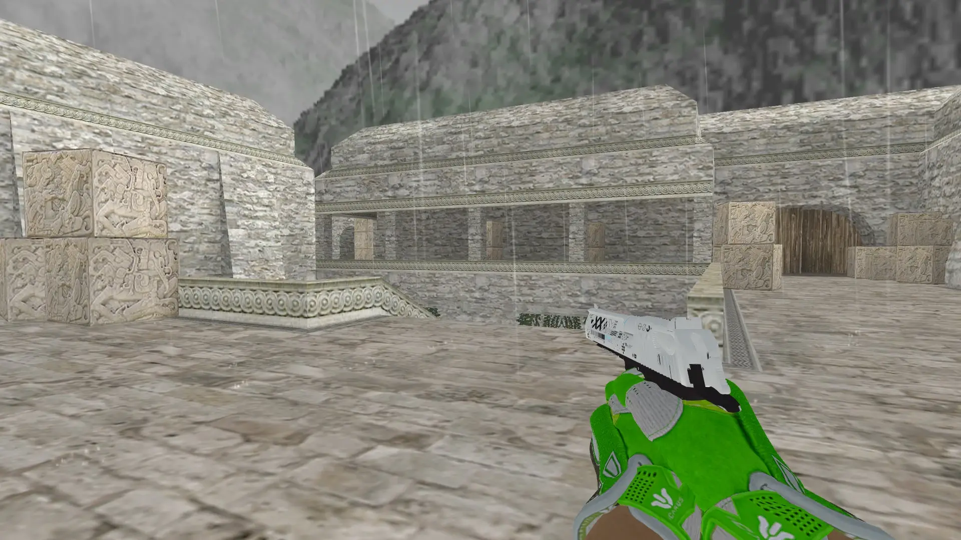 Desert Eagle — Hedge Maze and Fracture Case Pack — de_aztec (first person)