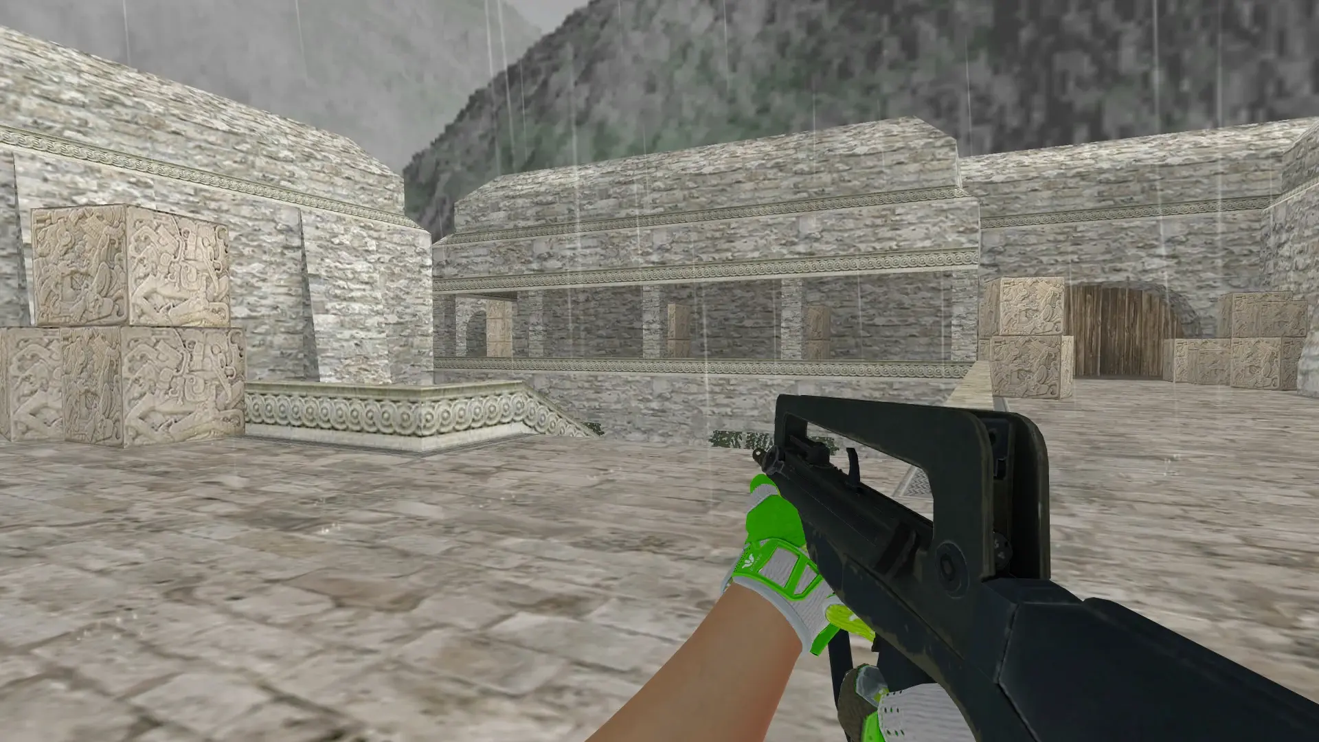 FAMAS — Hedge Maze and Fracture Case Pack — de_aztec (first person)
