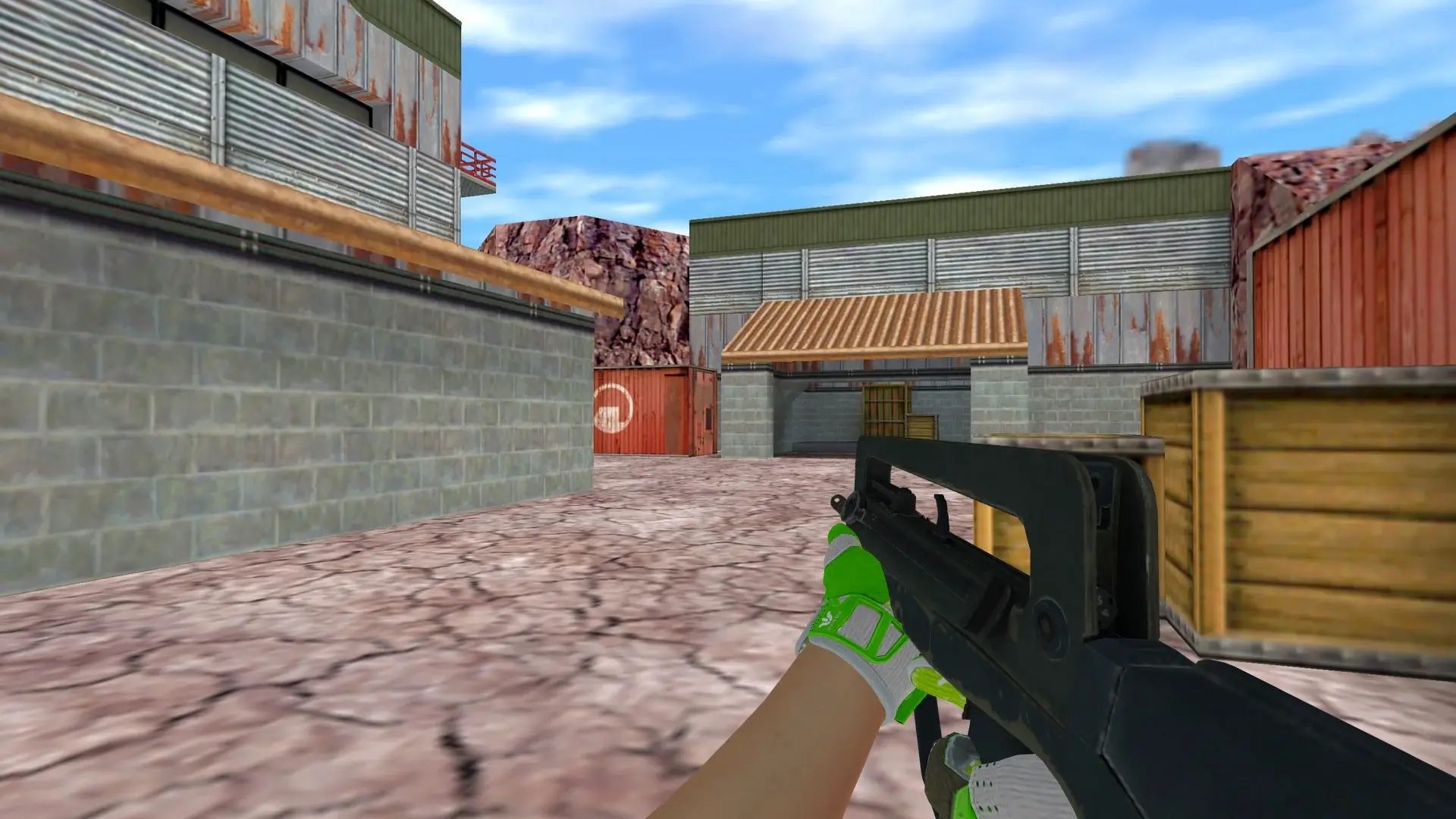 FAMAS — Hedge Maze and Fracture Case Pack — de_nuke (first person)