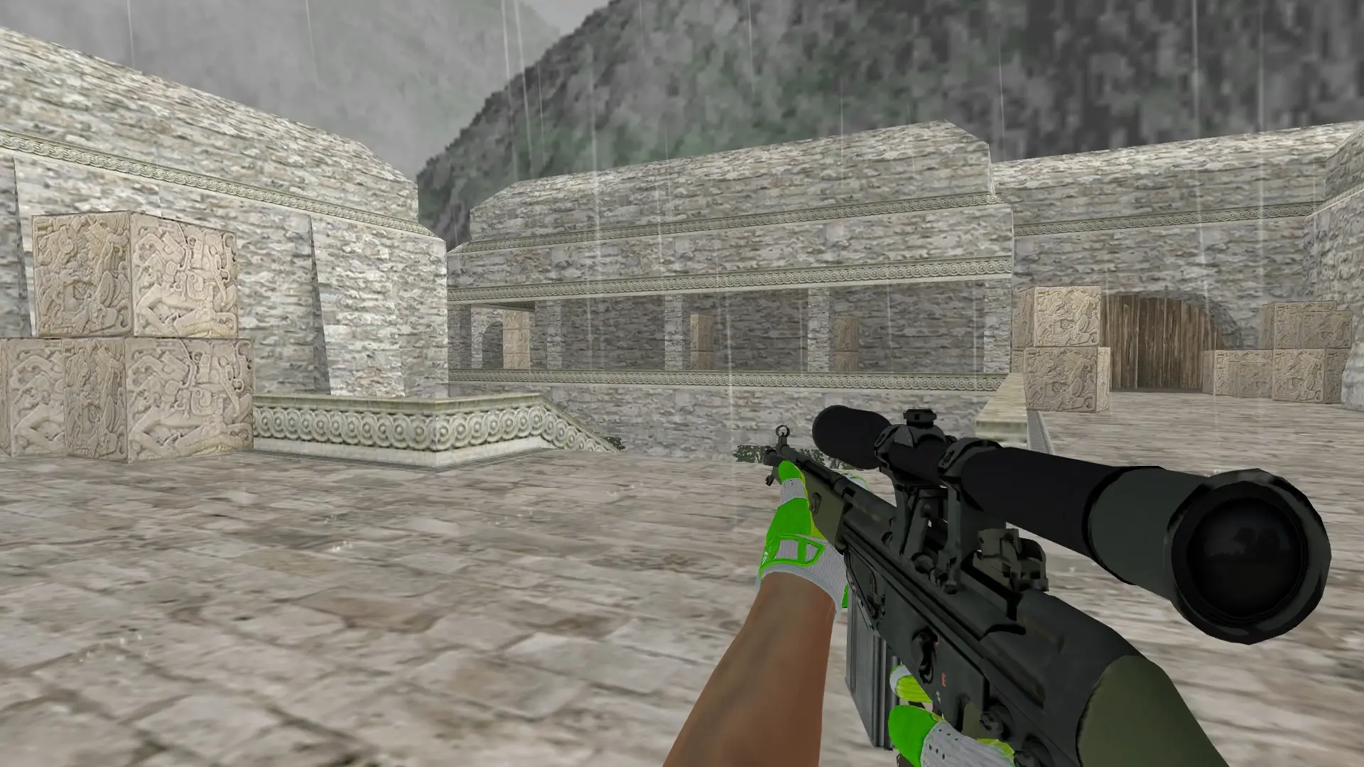 G3SG1 — Hedge Maze and Fracture Case Pack — de_aztec (first person)