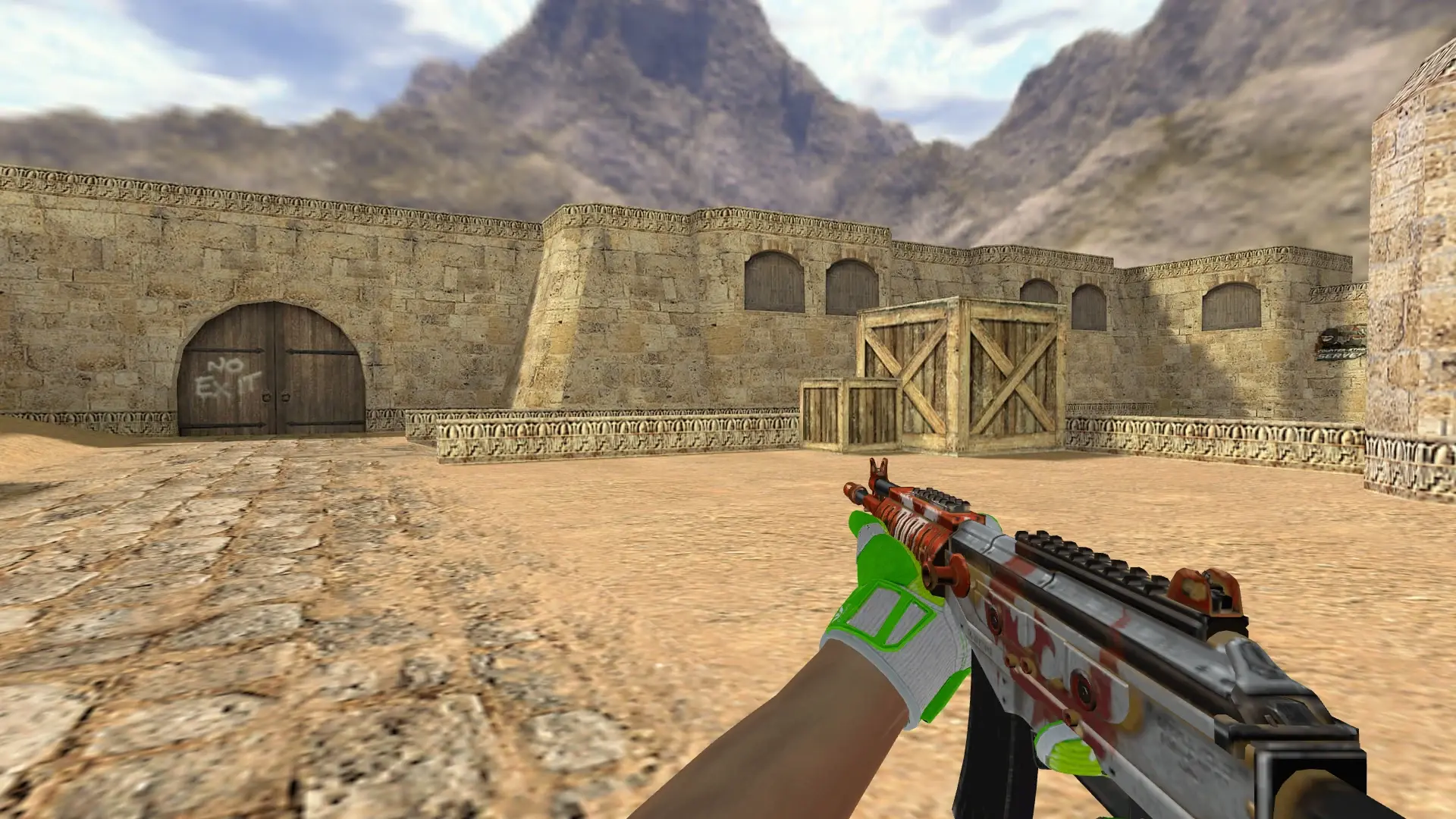 Galil AR — Hedge Maze and Fracture Case Pack — de_dust2 (first person)