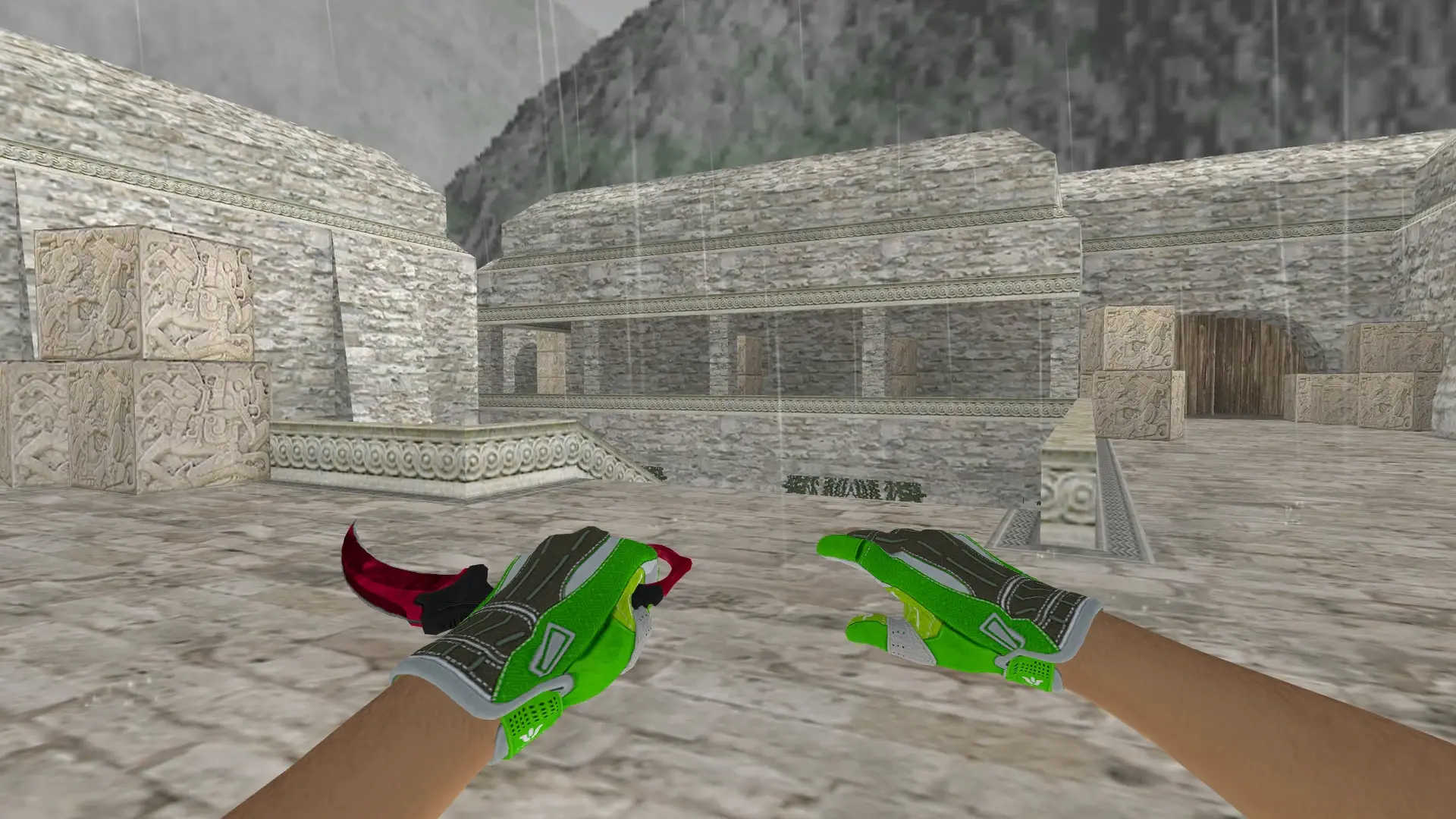 Knife — Hedge Maze and Fracture Case Pack — de_aztec (first person)