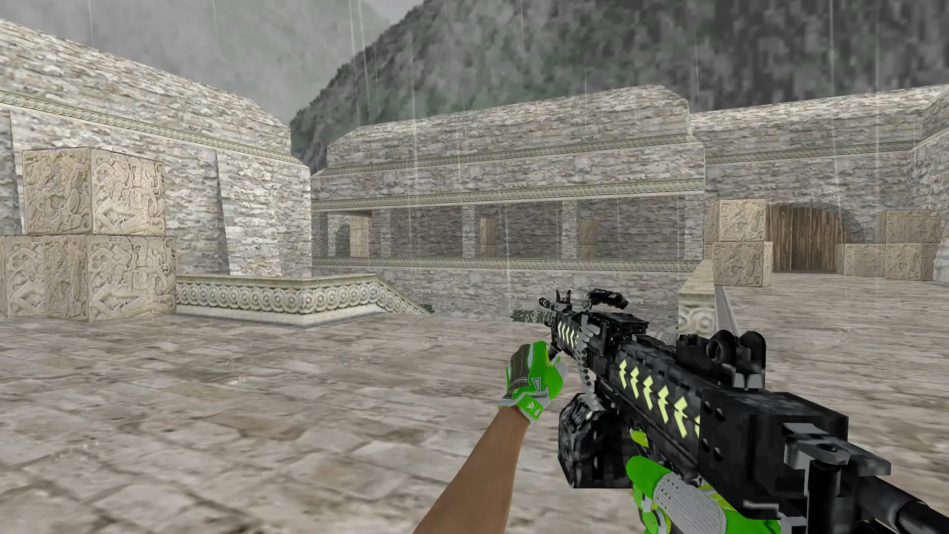 M249 — Hedge Maze and Fracture Case Pack — de_aztec (first person)
