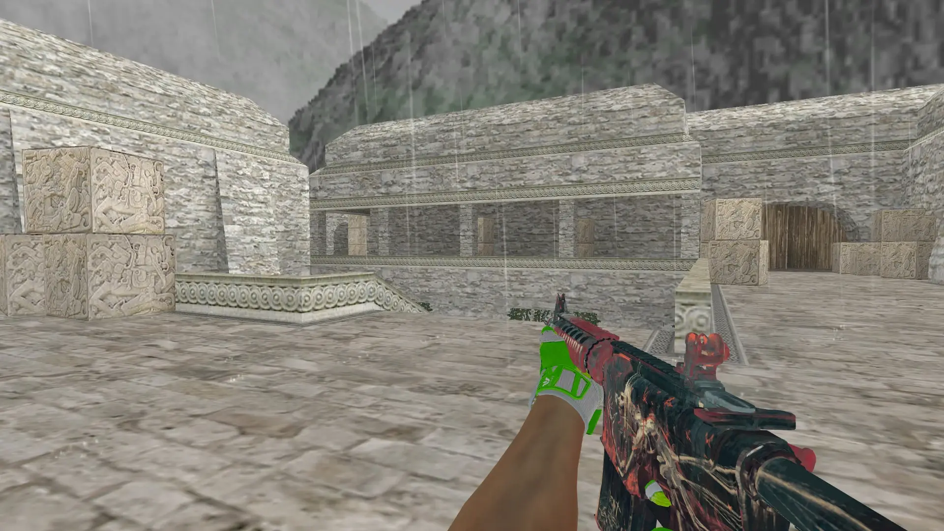 M4A1 — Hedge Maze and Fracture Case Pack — de_aztec (first person)