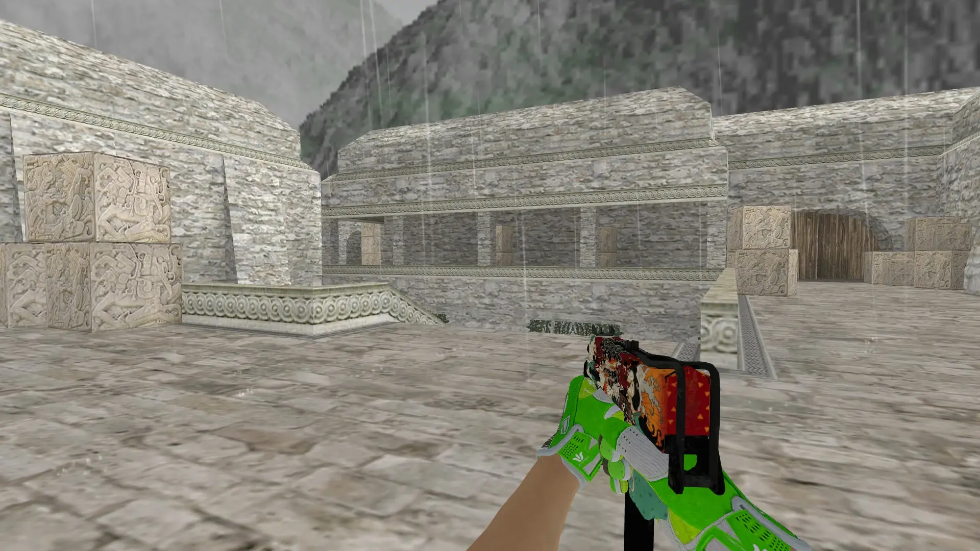 MAC-10 — Hedge Maze and Fracture Case Pack — de_aztec (first person)