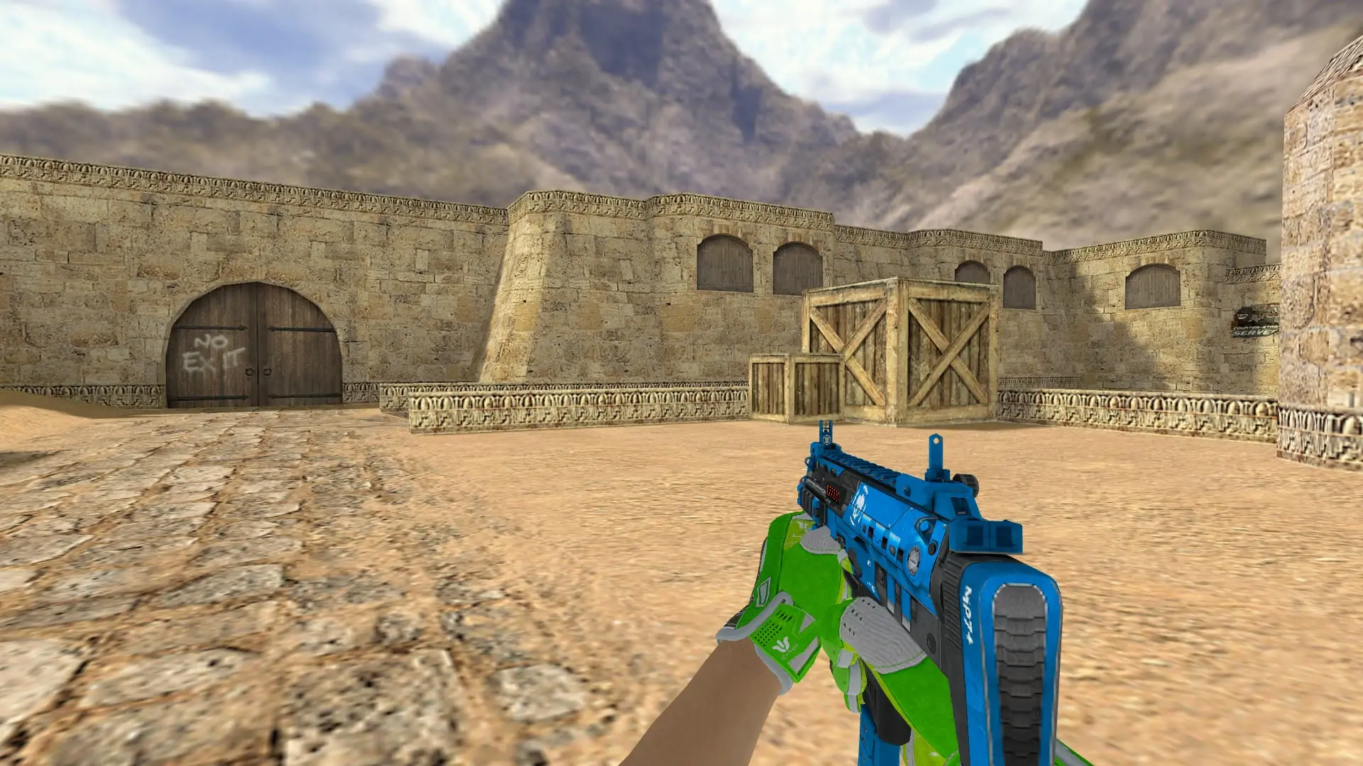 MP5 — Hedge Maze and Fracture Case Pack — de_dust2 (first person)