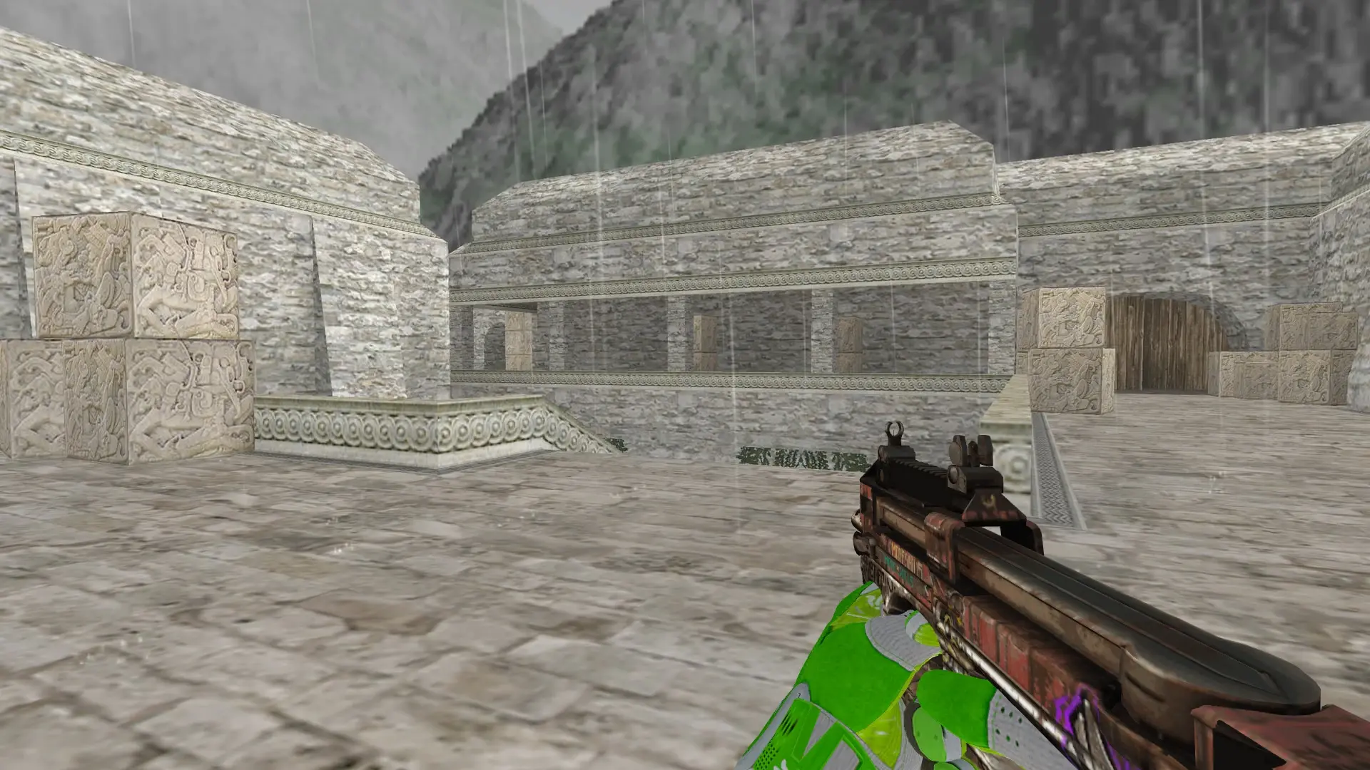 P90 — Hedge Maze and Fracture Case Pack — de_aztec (first person)