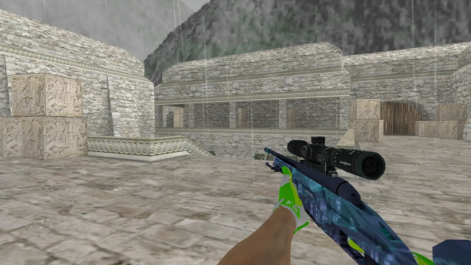 Scout — Hedge Maze and Fracture Case Pack — de_aztec (first person)