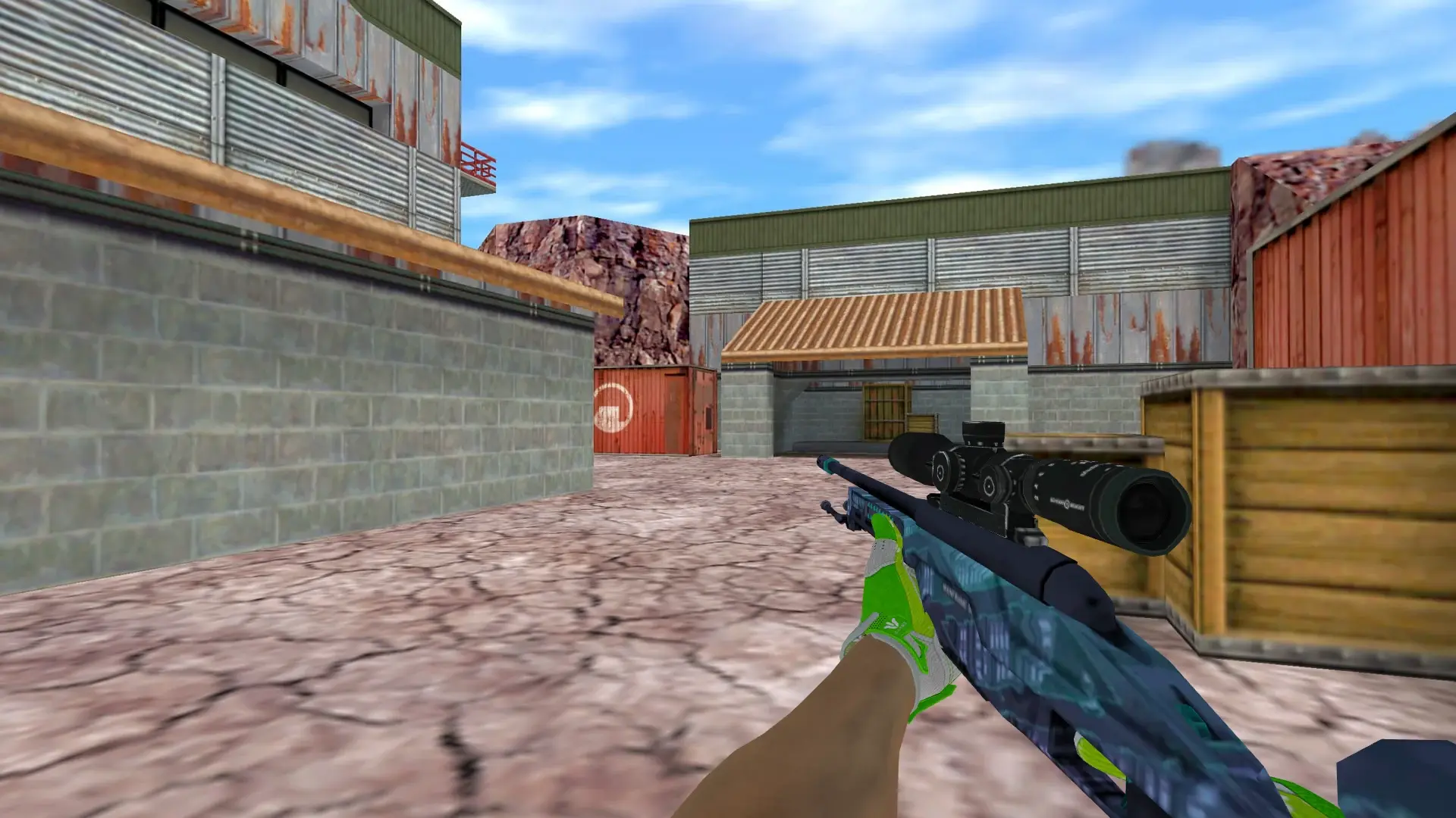 Scout — Hedge Maze and Fracture Case Pack — de_nuke (first person)