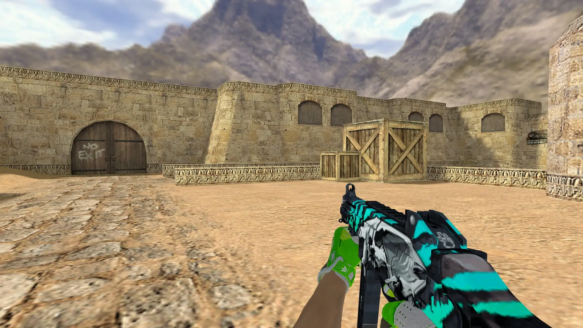 UMP-45 — Hedge Maze and Fracture Case Pack — de_dust2 (first person)