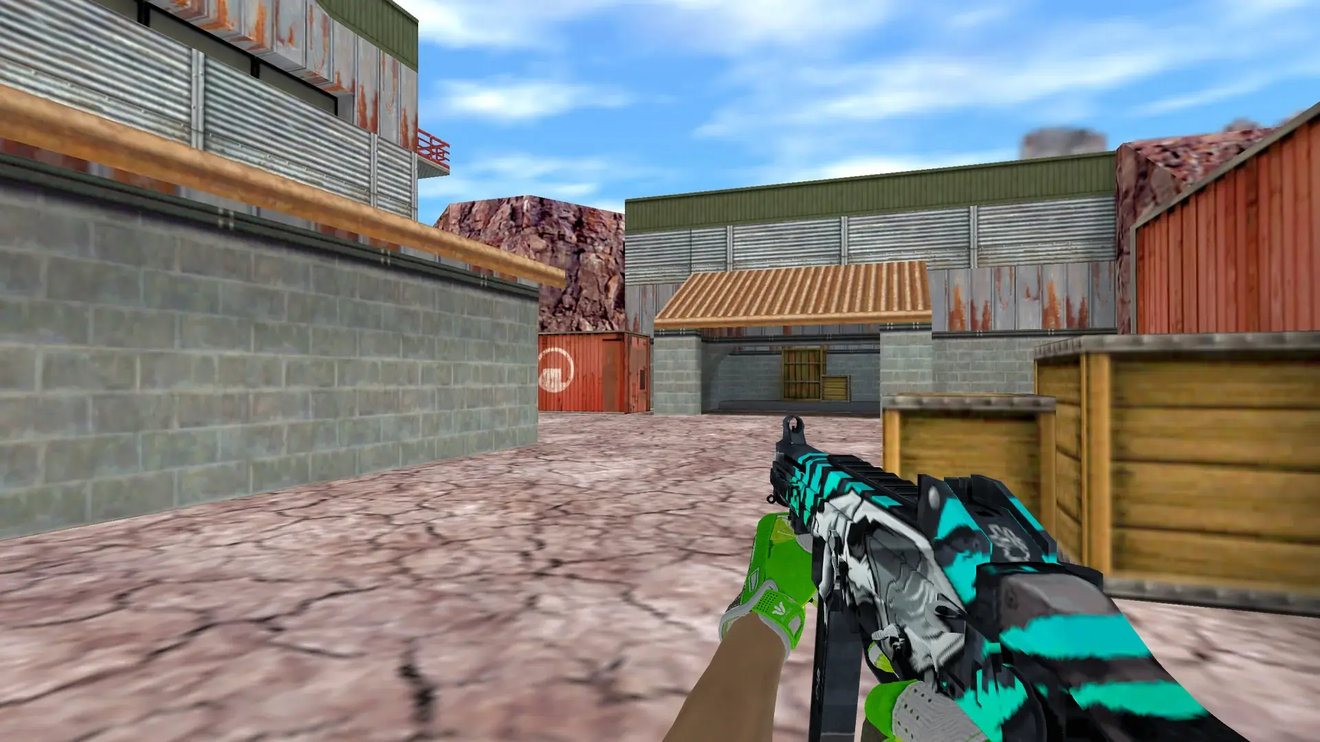 UMP-45 — Hedge Maze and Fracture Case Pack — de_nuke (first person)