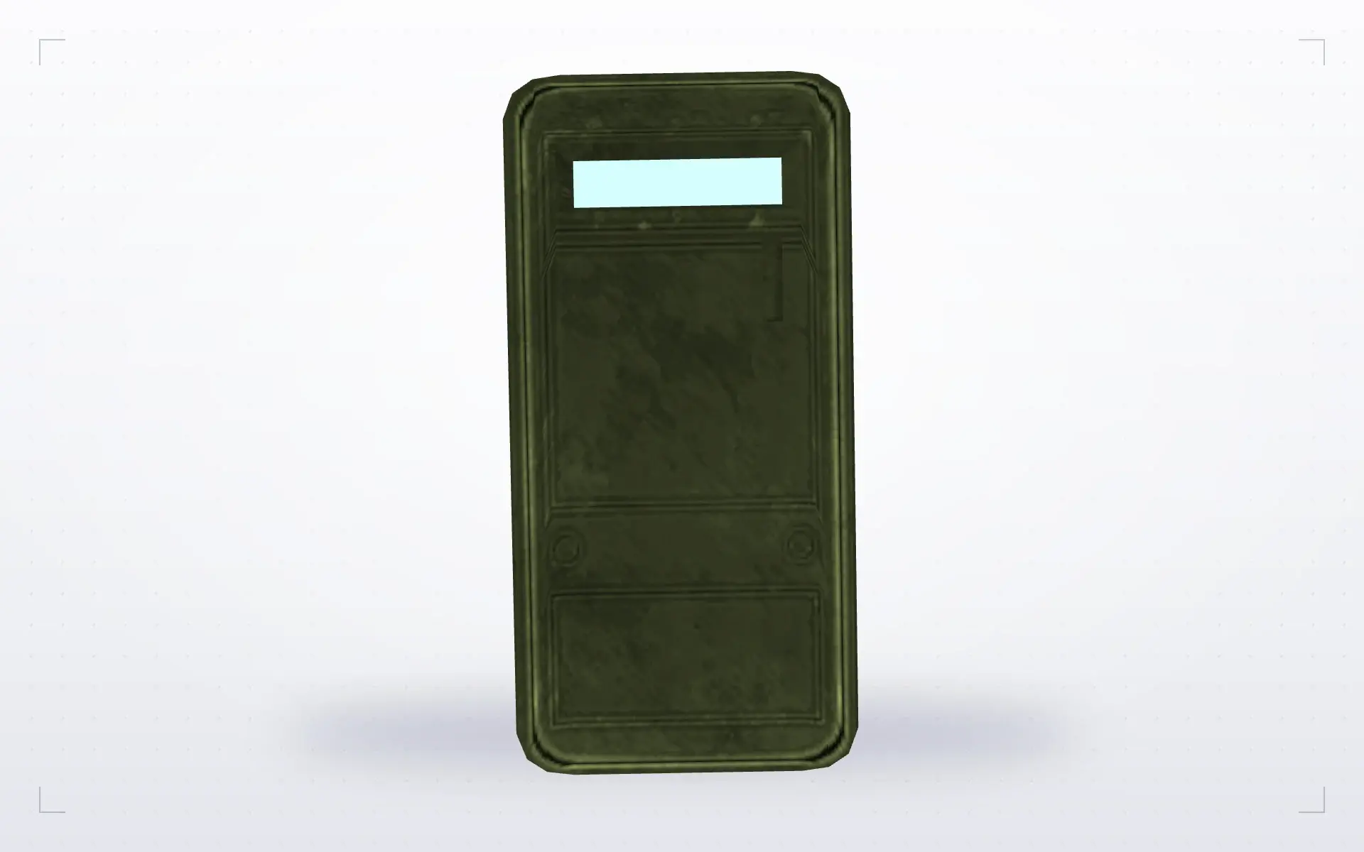 Green Police Shield — underside