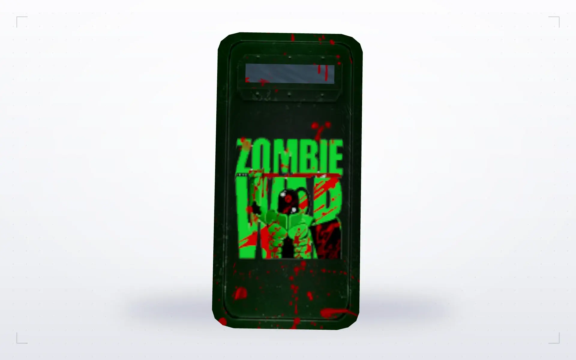 Zombie War Shield — top view