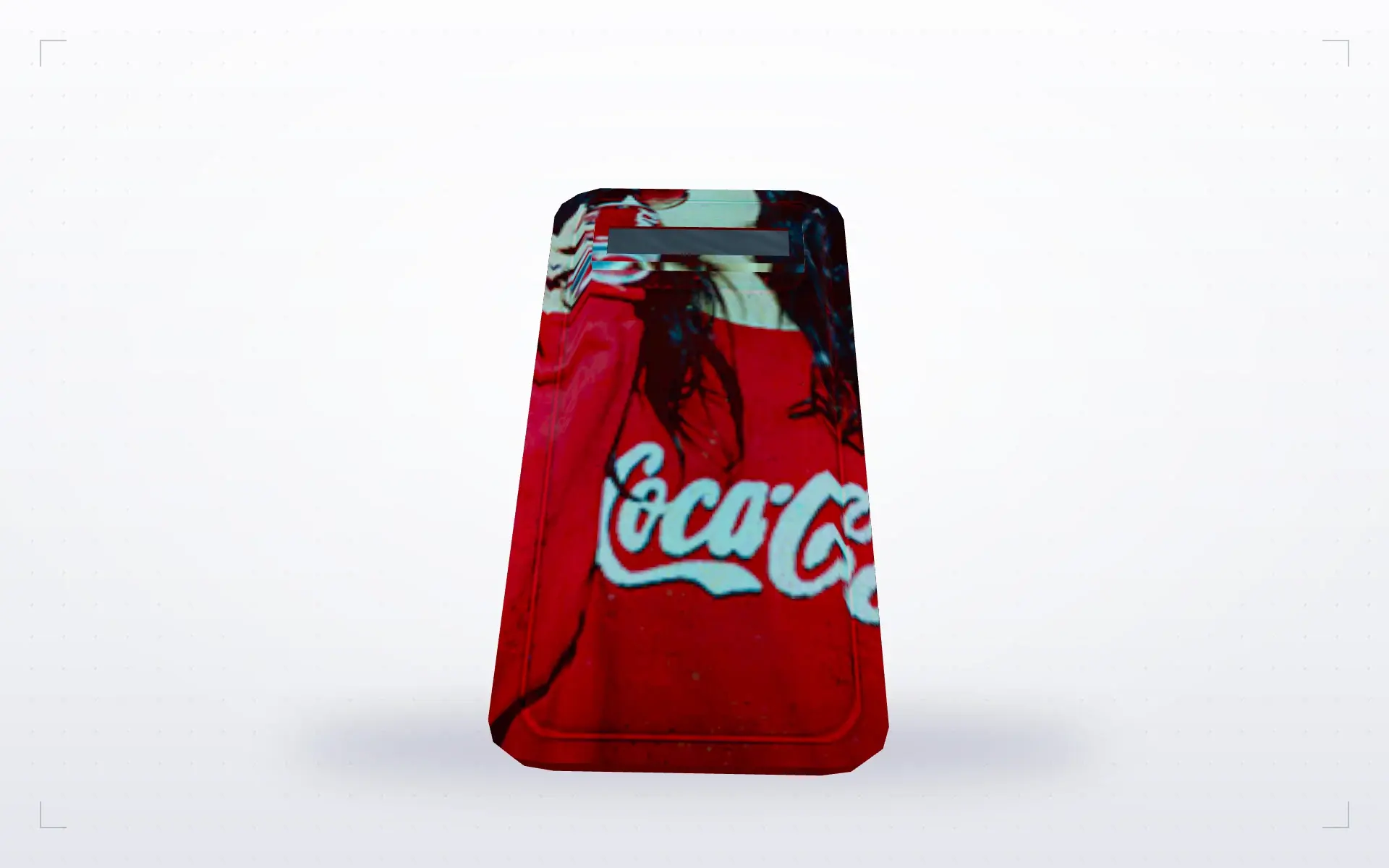 Coca-Cola Girl Shield — top view