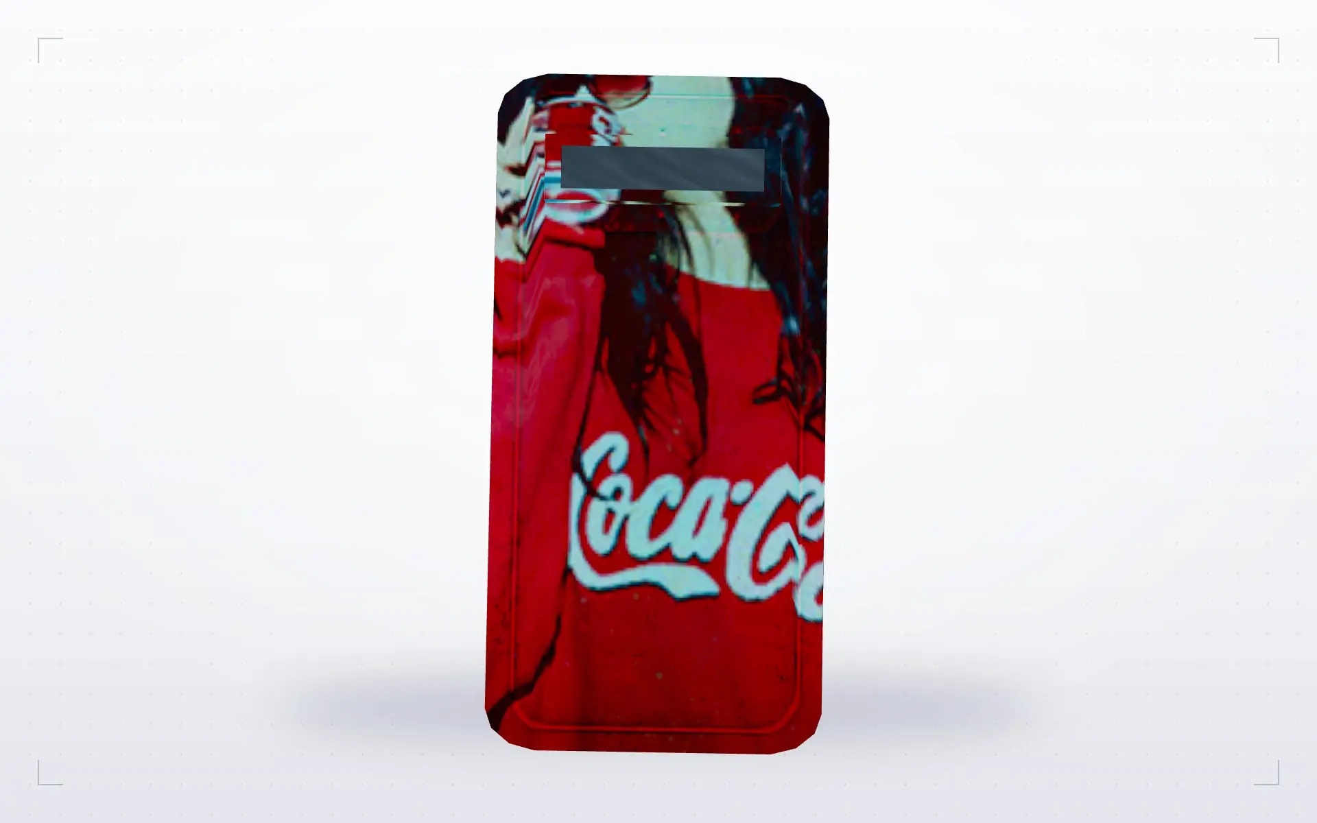Coca-Cola Girl Shield — top view