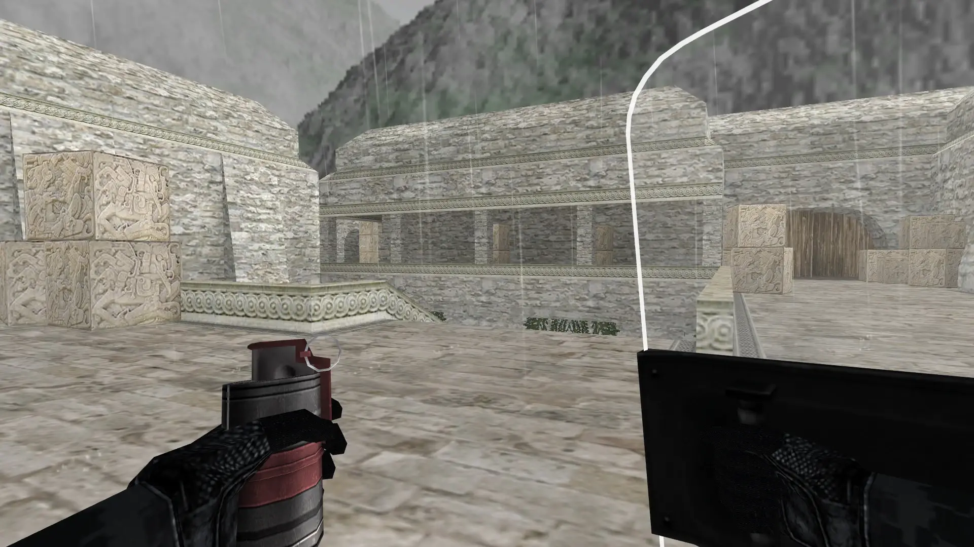 MW2 Style Shield — de_aztec (first person)