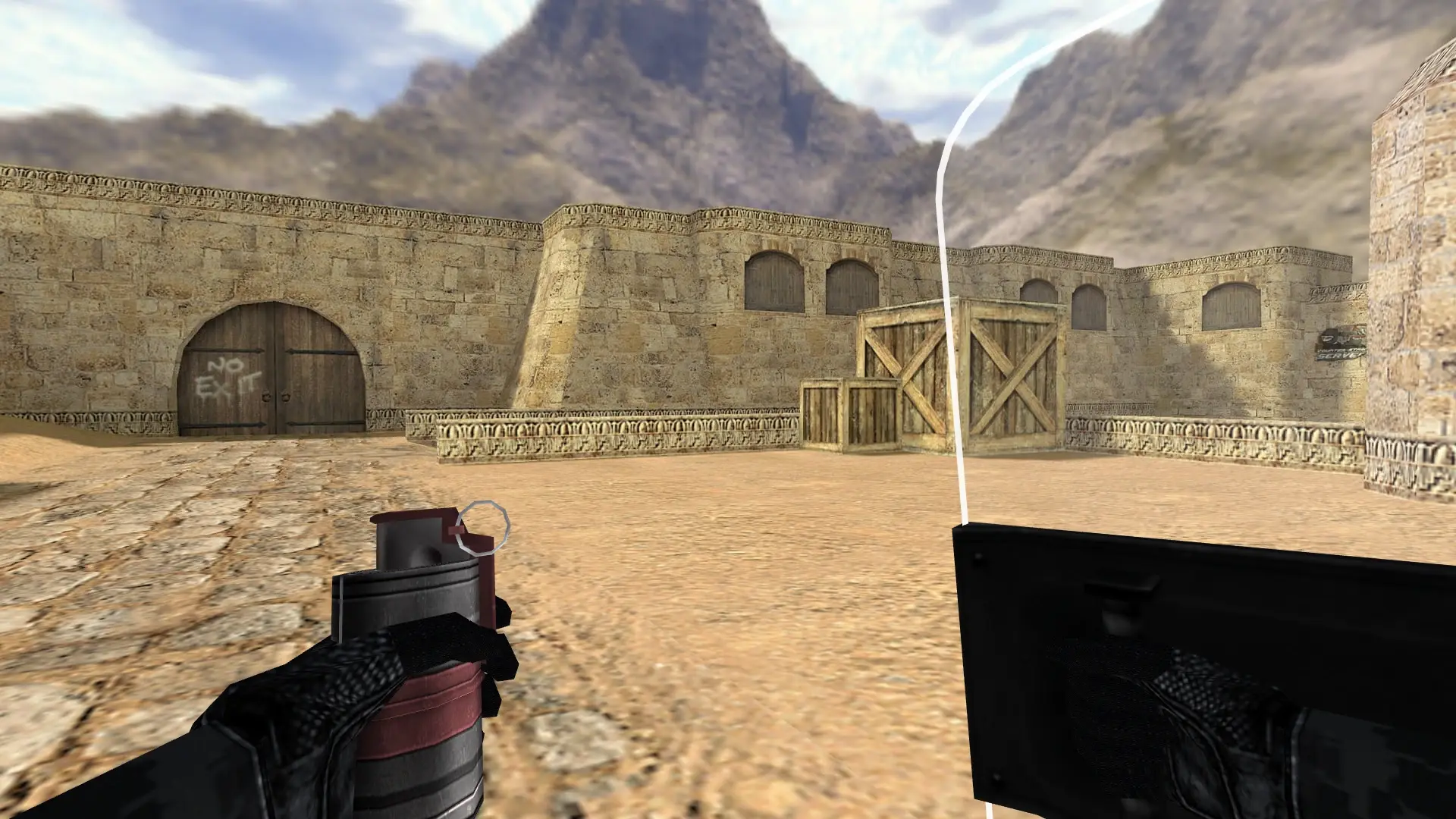 MW2 Style Shield — de_dust2 (first person)