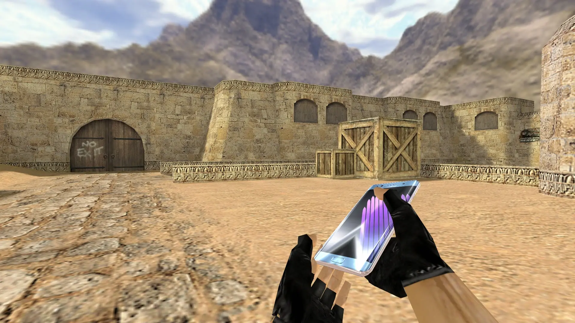 Samsung Galaxy Note 7 — de_dust2 (first person)