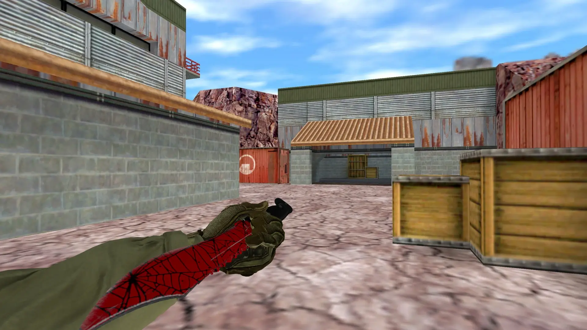 Bowie Knife | Crimson Web — de_nuke (first person)