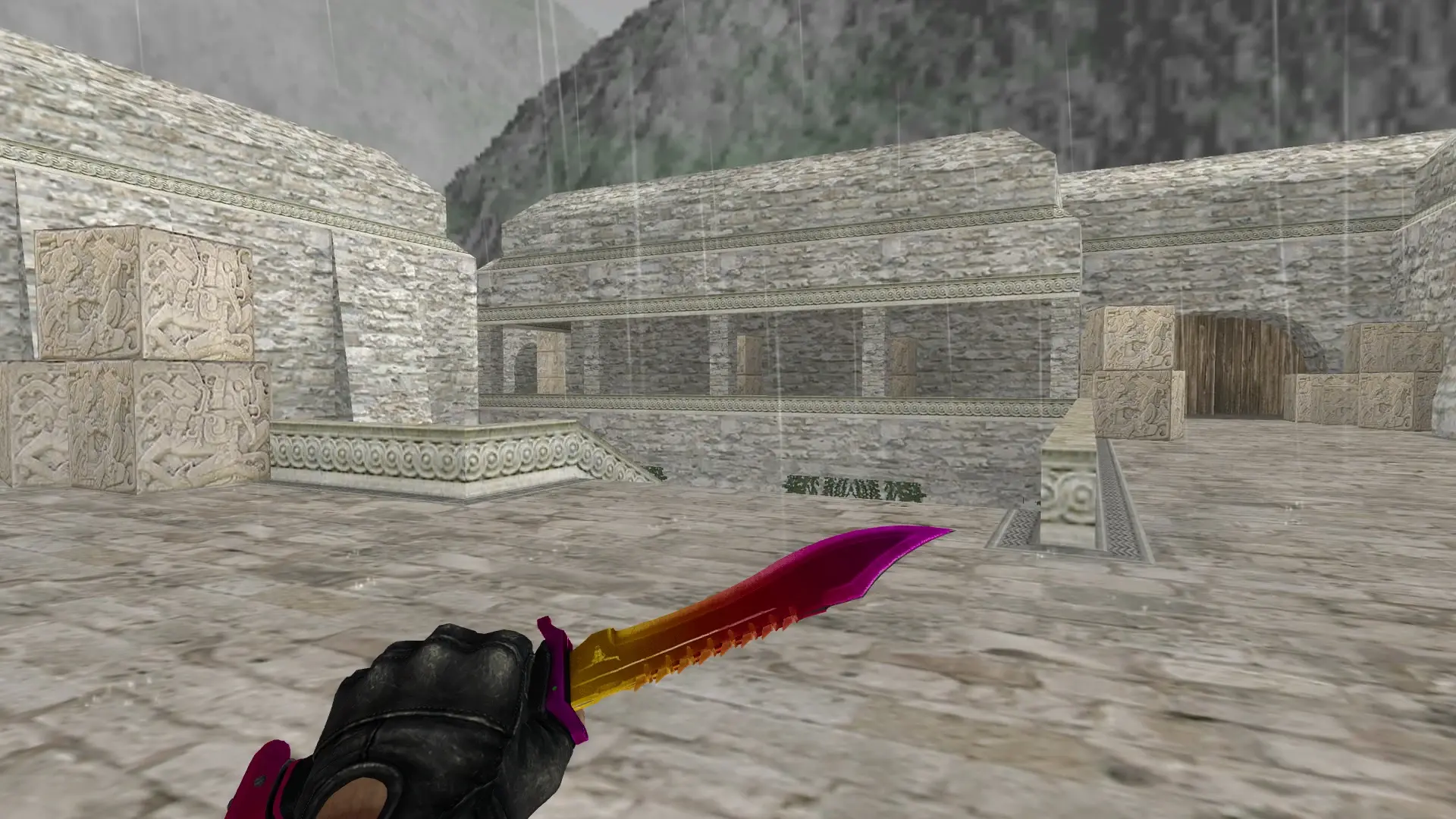 Bowie Knife | Fade — de_aztec (first person)