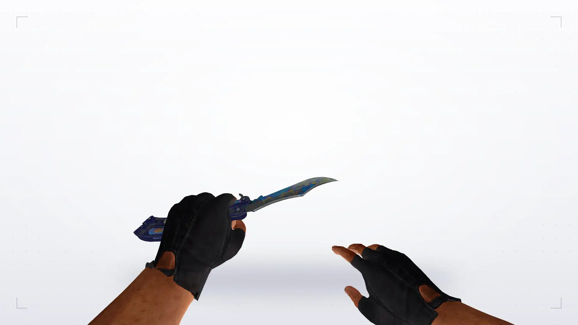 Butterfly Knife | Case Hardened — first person