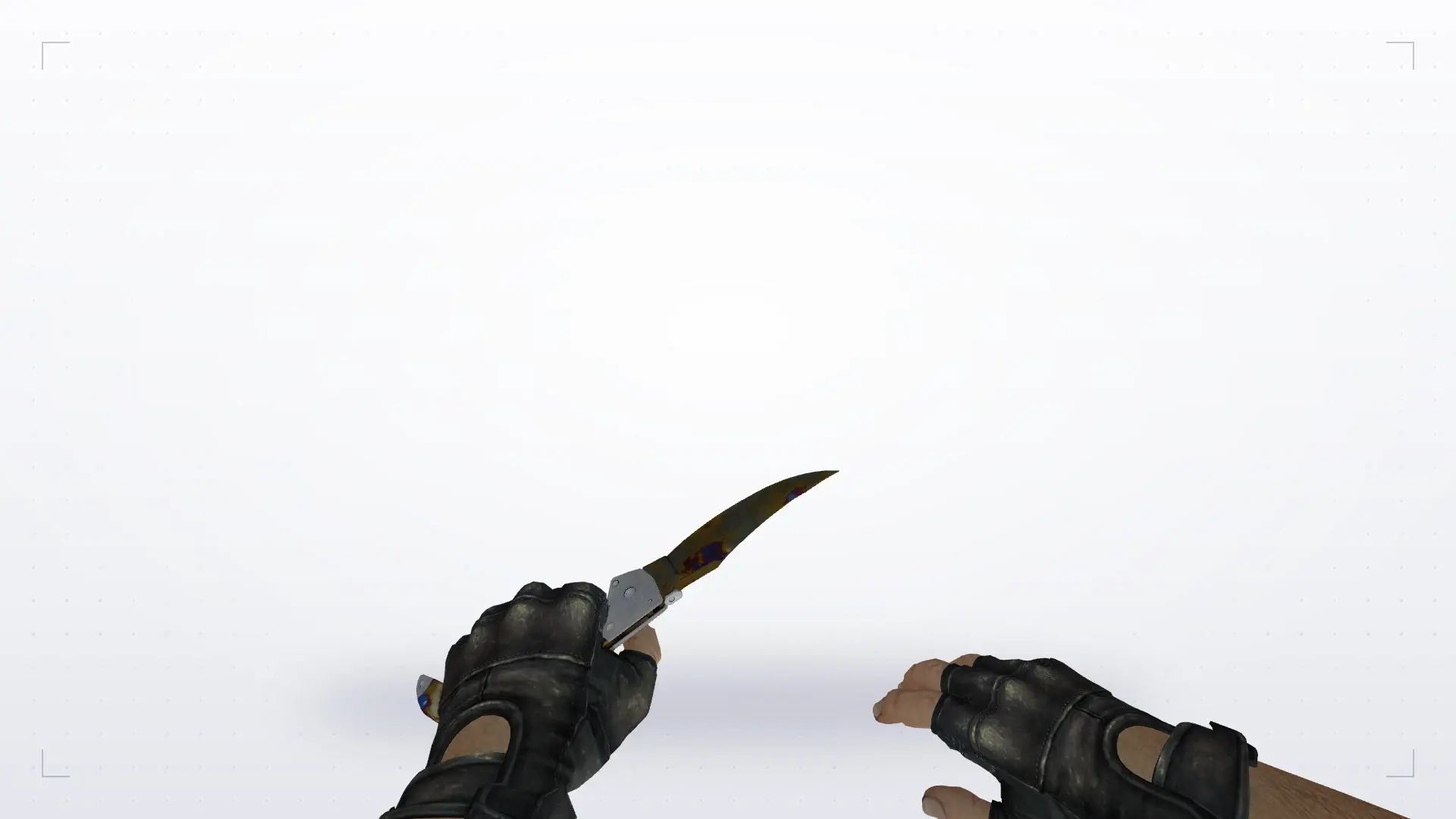 Falchion Knife | Case Hardened — first person