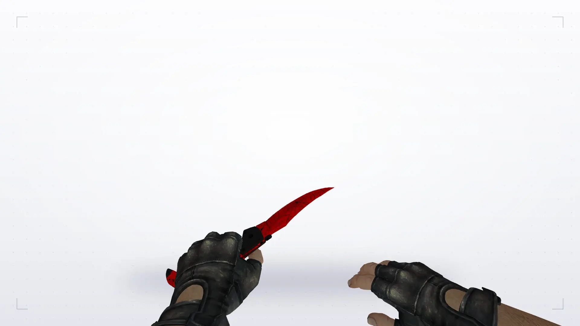 Falchion Knife | Crimson Web — first person