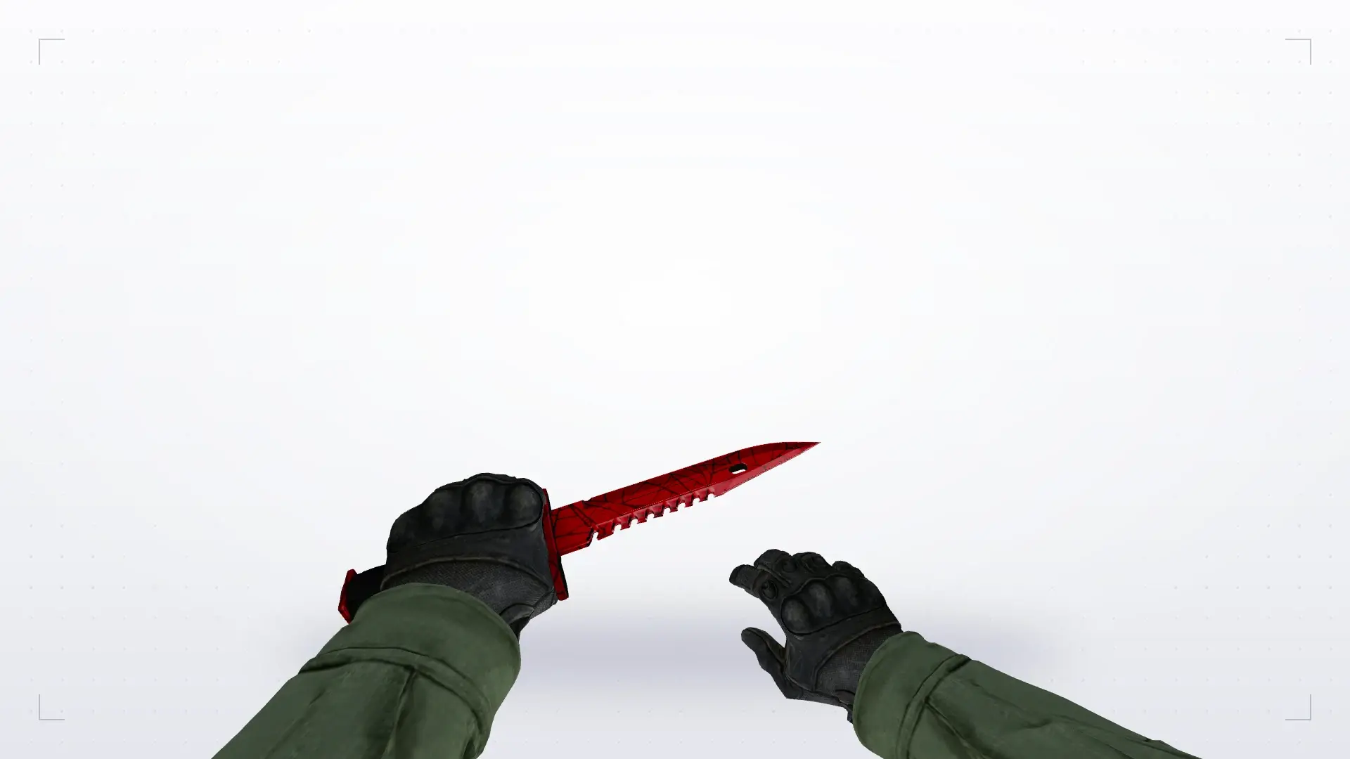 M9 Bayonet | Crimson Web — first person