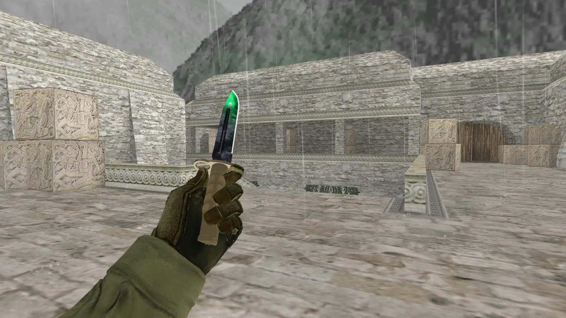 Bayonet | Gamma Doppler — de_aztec (first person)