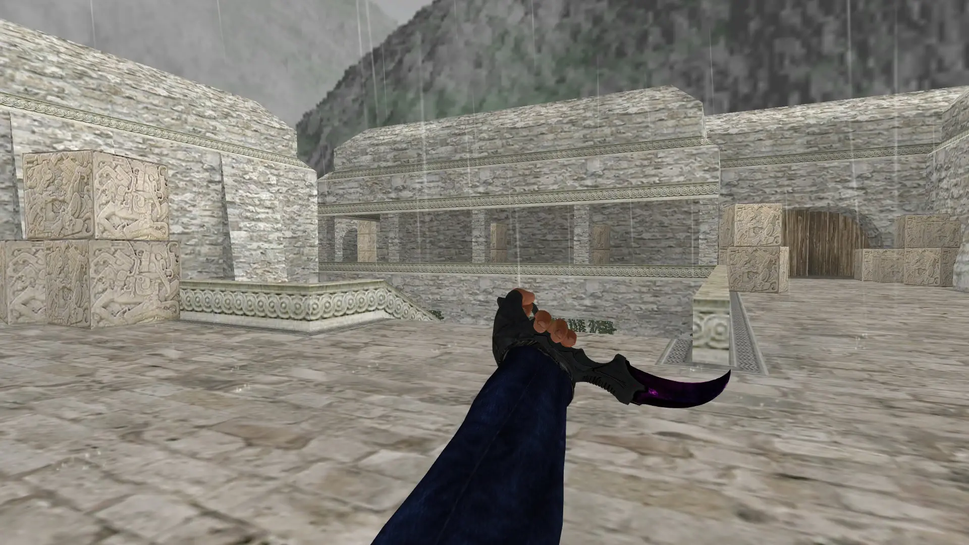 Karambit | Doppler — de_aztec (first person)