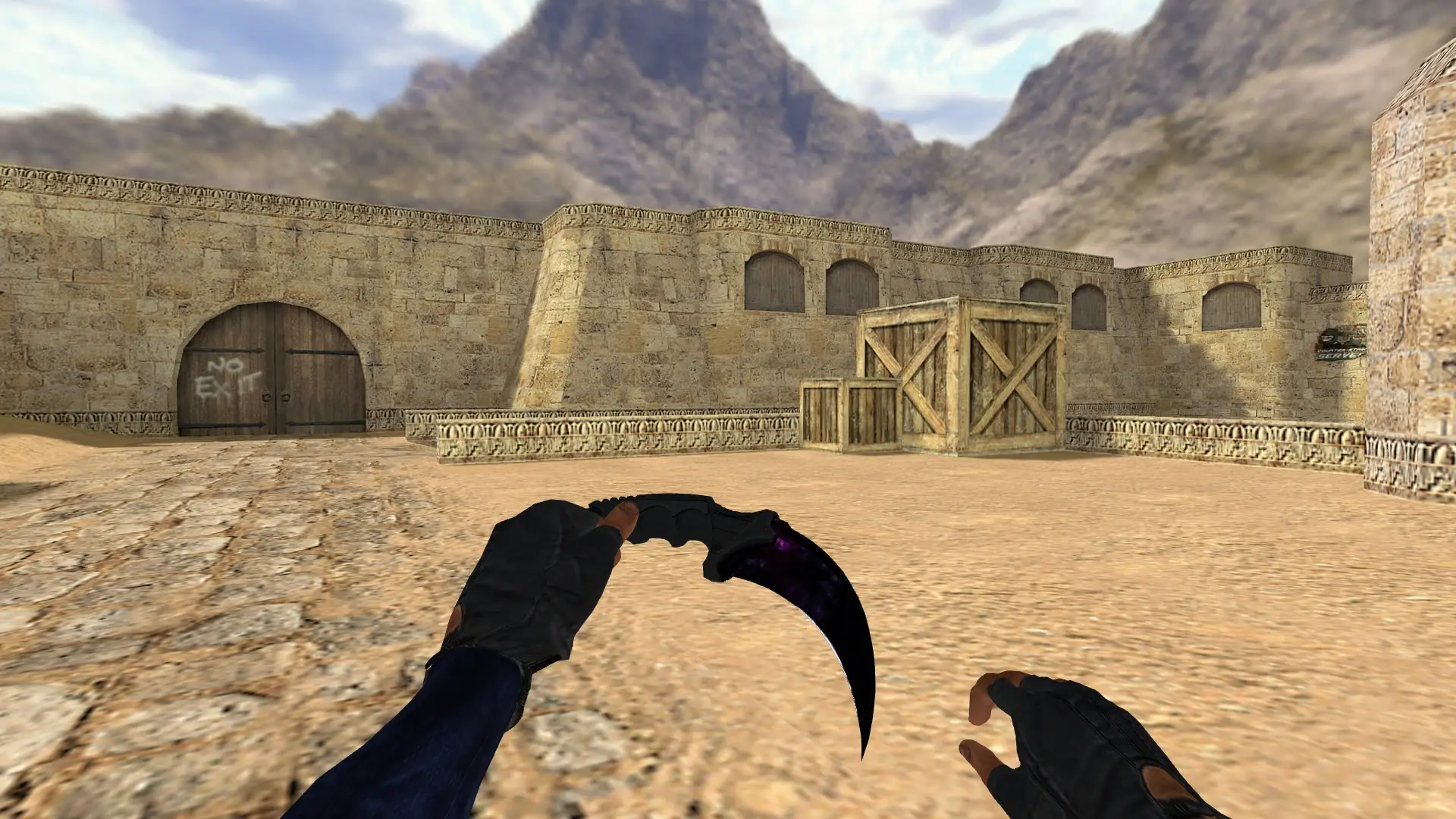 Karambit | Doppler — de_dust2 (first person)