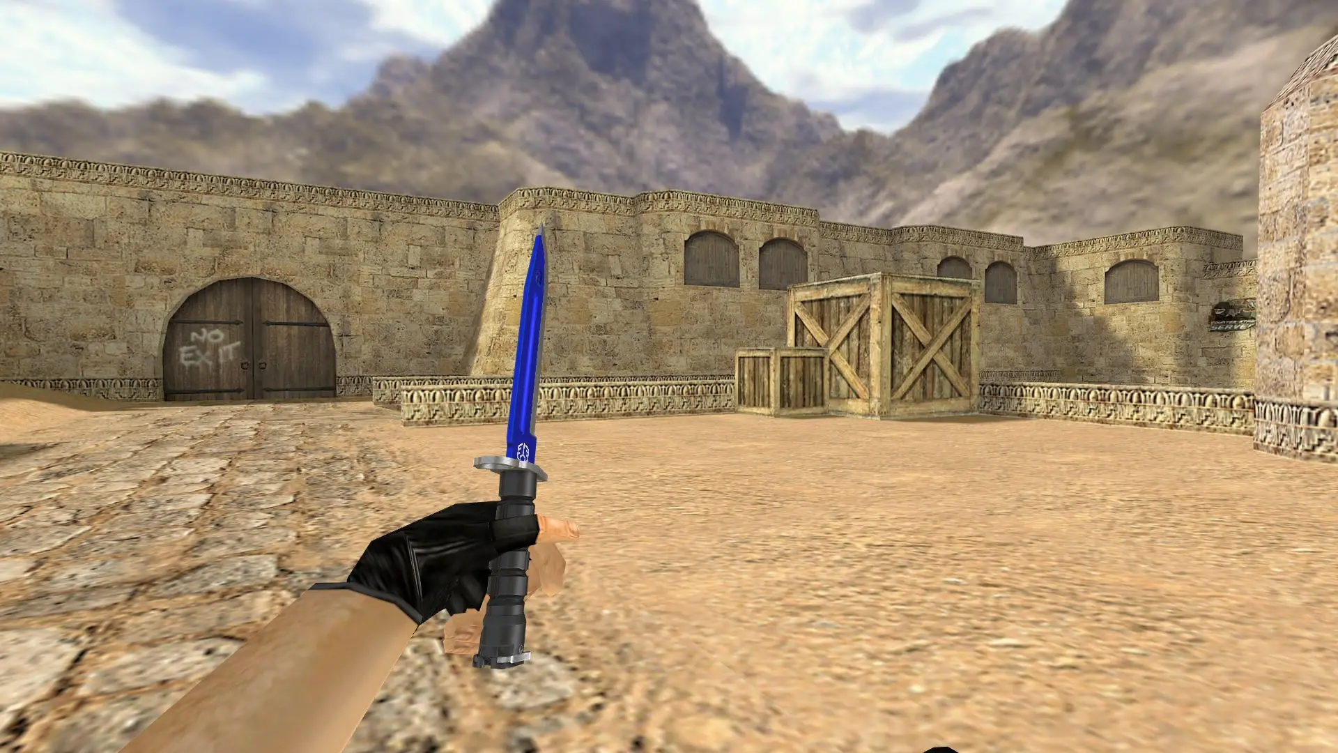 Bayonet | Automatic Blue — de_dust2 (first person)