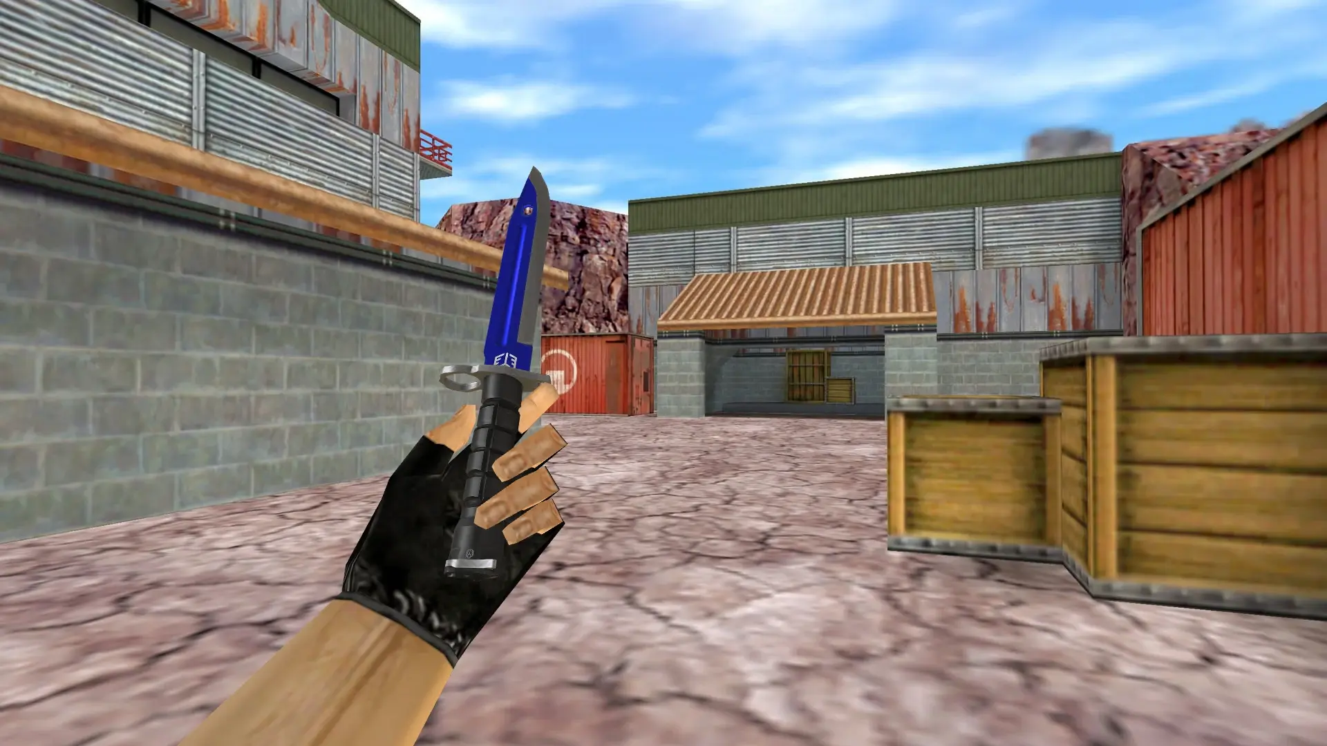 Bayonet | Automatic Blue — de_nuke (first person)