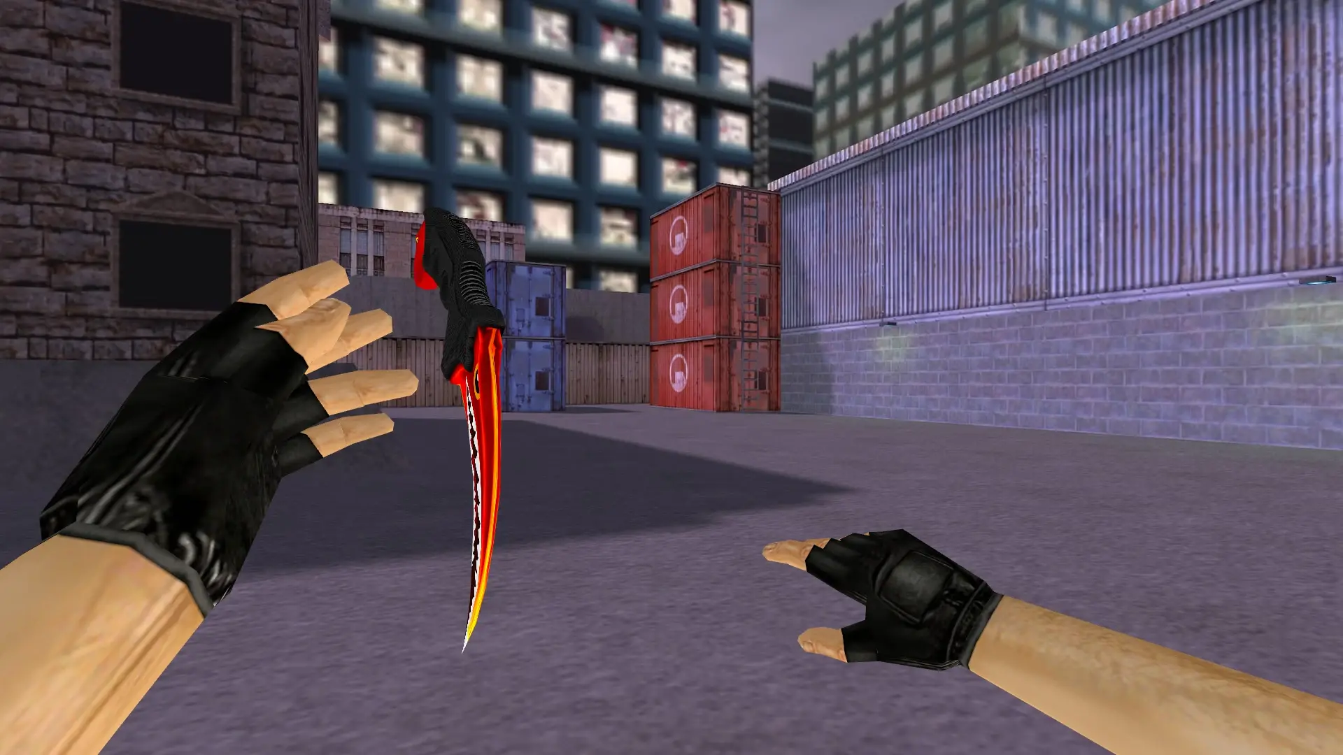 Karambit | Aber Shark — cs_assault (first person)