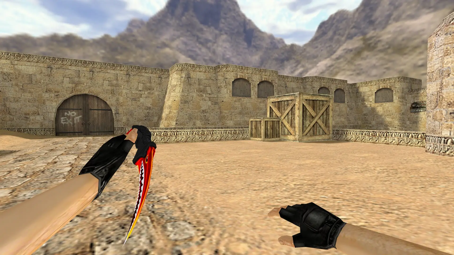 Karambit | Aber Shark — de_dust2 (first person)