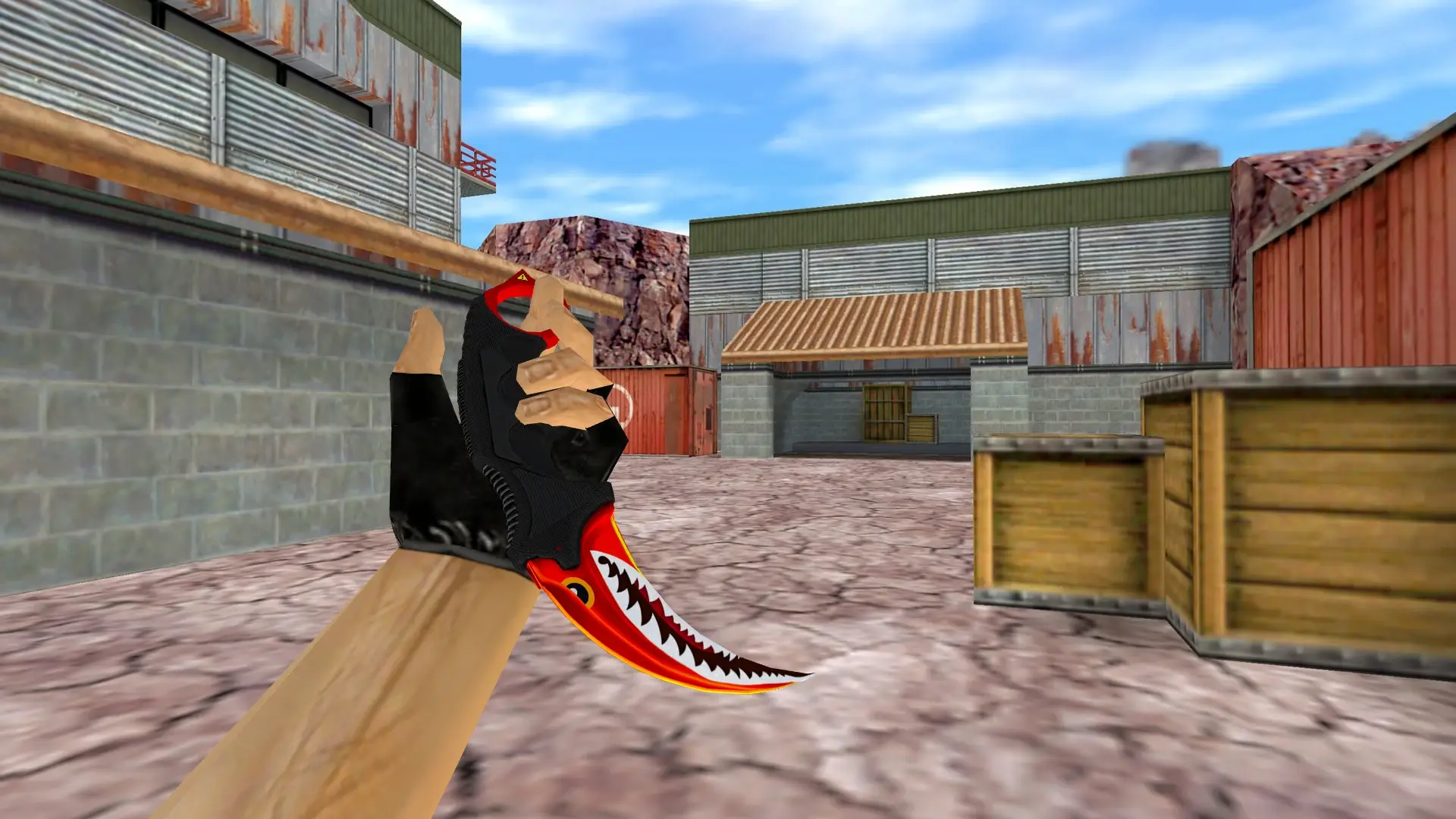 Karambit | Aber Shark — de_nuke (first person)
