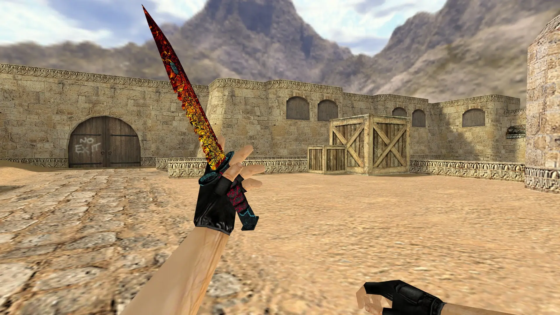 M9 Bayonet | Armageddon — de_dust2 (first person)