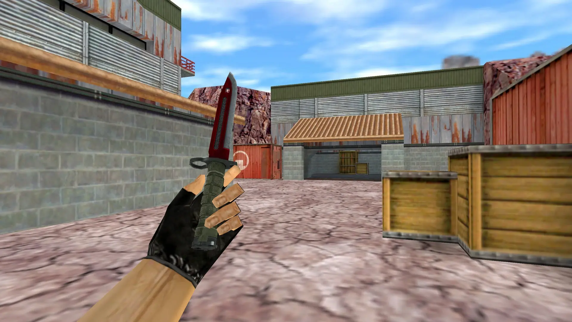 Bayonet | Autotronic, default gloves — de_nuke (first person)