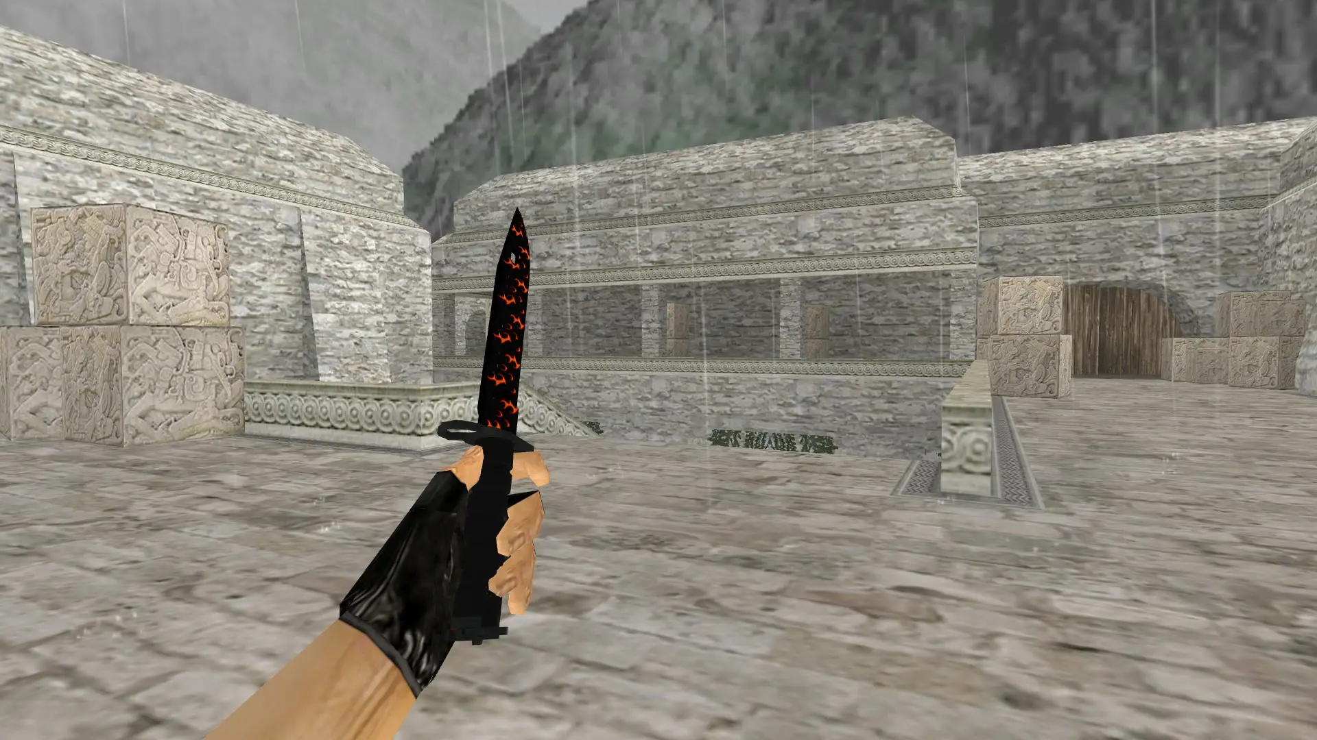 Bayonet | Blaze — de_aztec (first person)