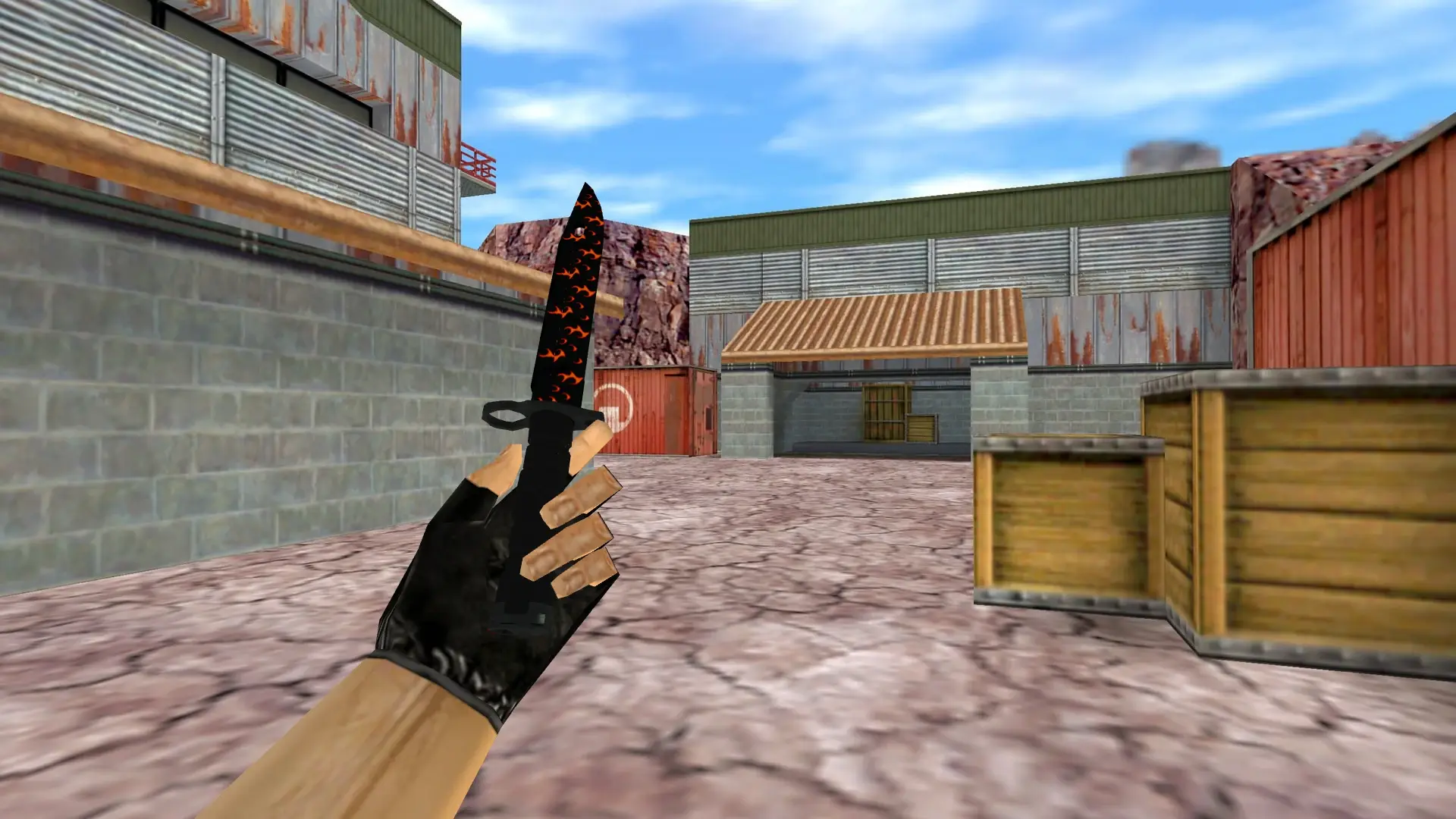 Bayonet | Blaze — de_nuke (first person)