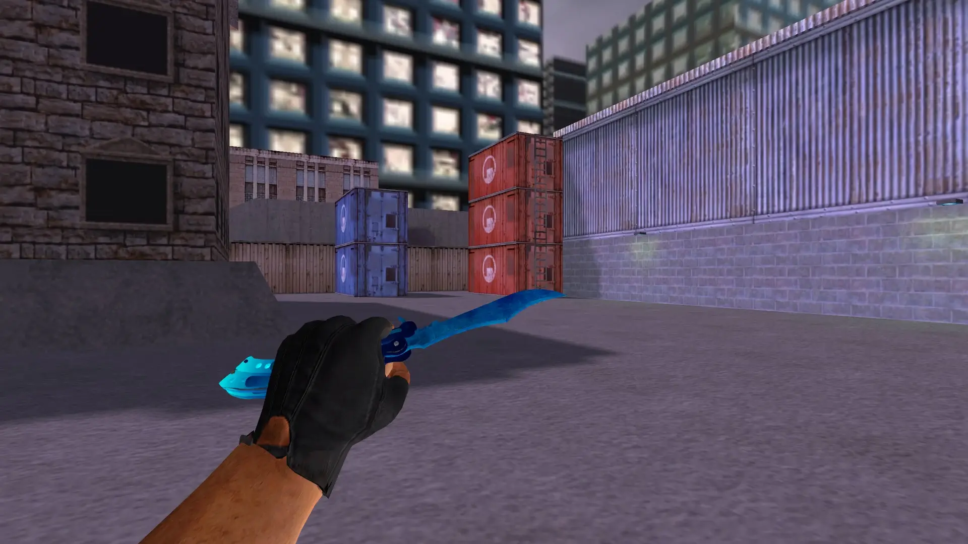 Butterfly Knife | Blue Sea — cs_assault (first person)