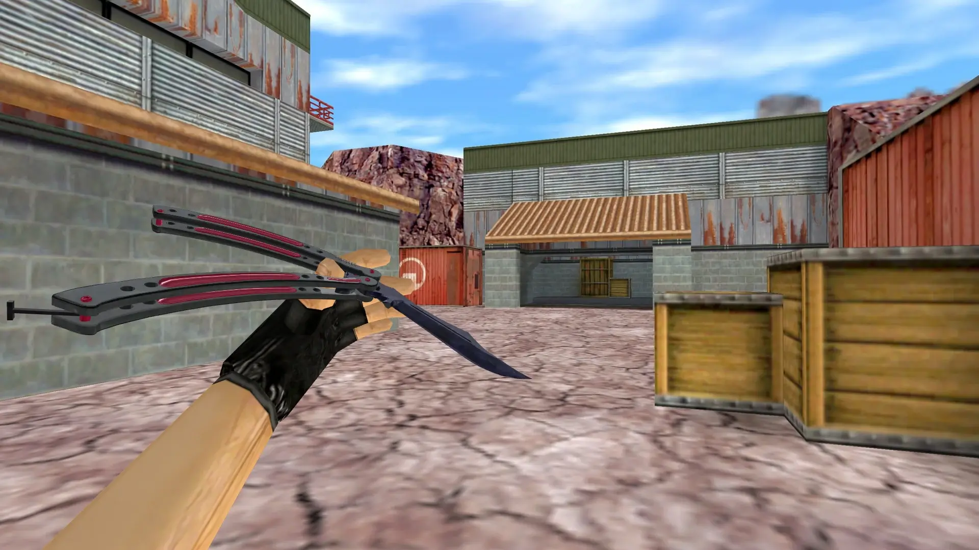 Butterfly Knife | Doppler — de_nuke (first person)