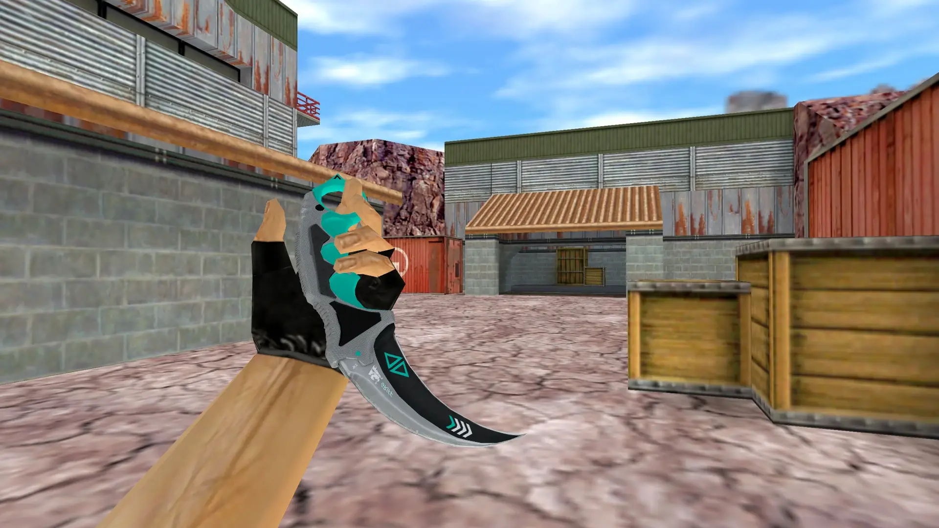Karambit | Asiimov reworked blue — de_nuke (first person)
