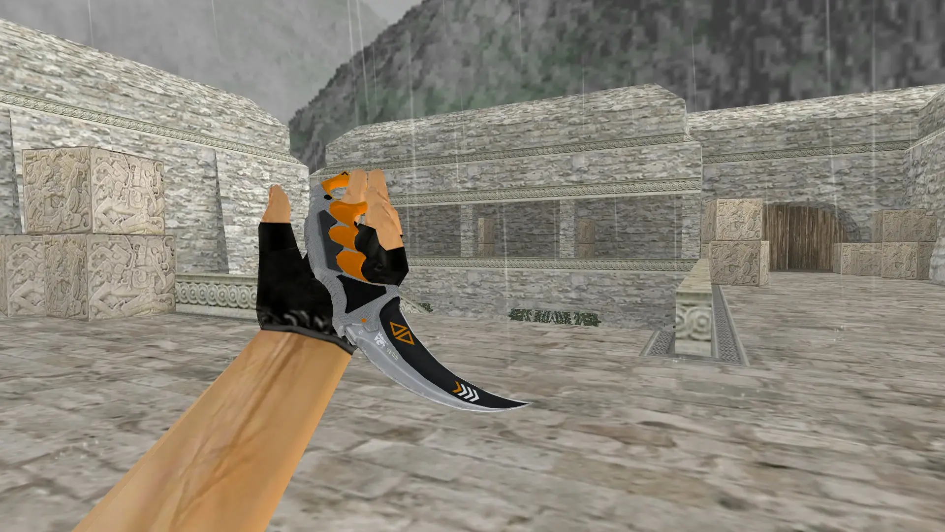 Karambit | Asiimov reworked — de_aztec (first person)