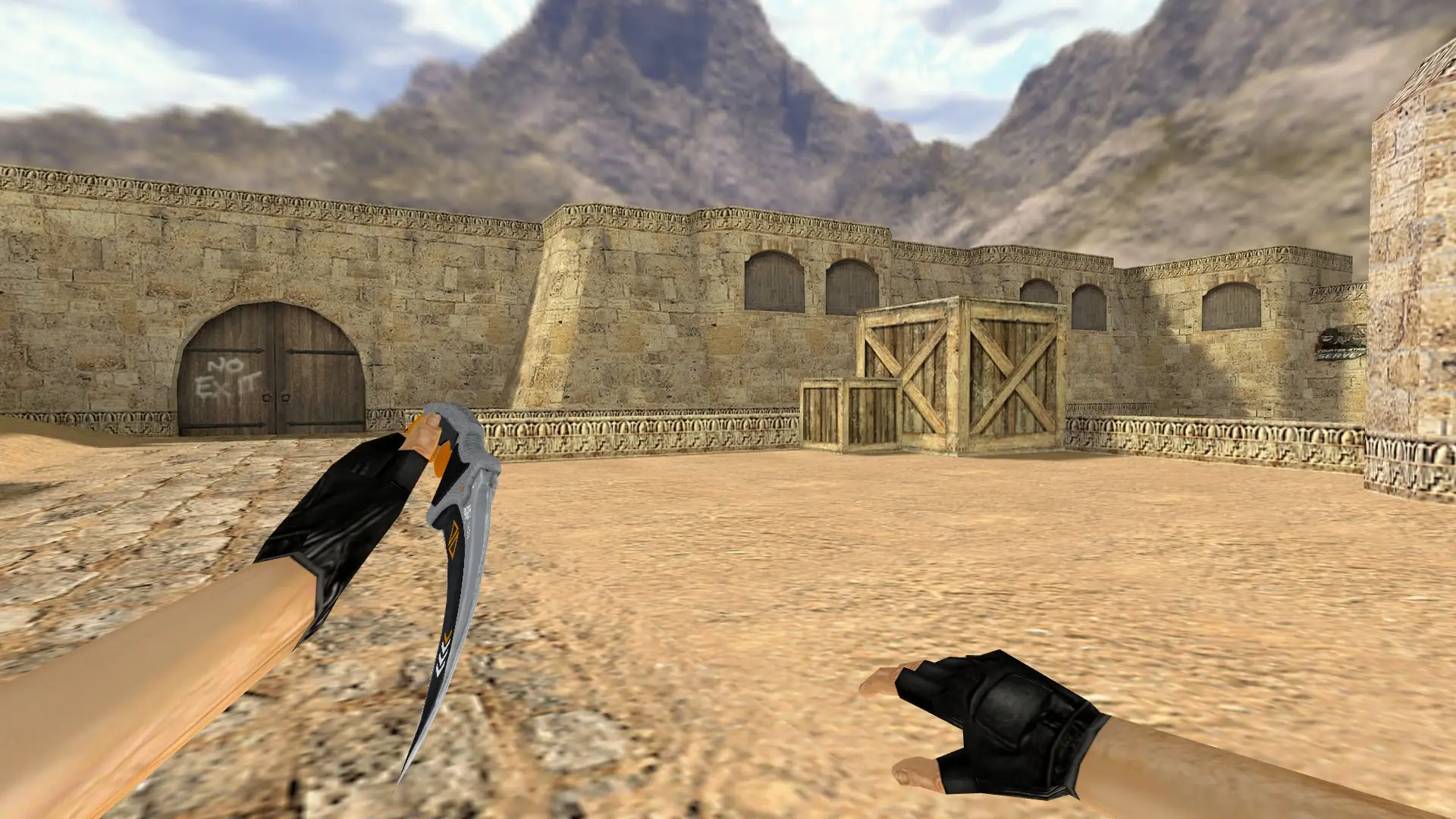 Karambit | Asiimov reworked — de_dust2 (first person)